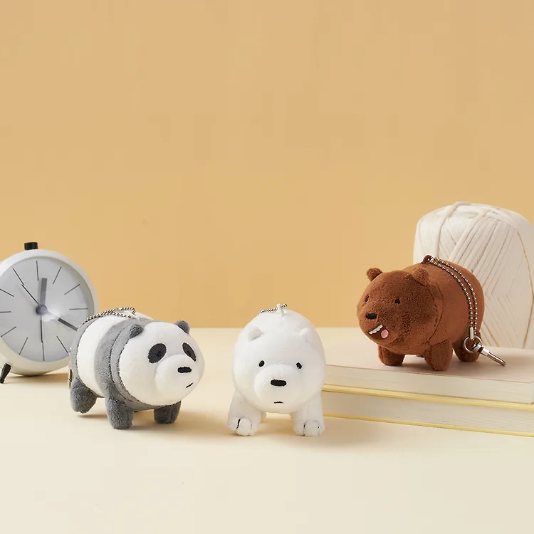 [We BARE BEARS] Bear Doll Keyring (3種)