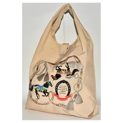 日本🗾直送特色馬🐴圖案刺繡可折疊包袋現貨🤩