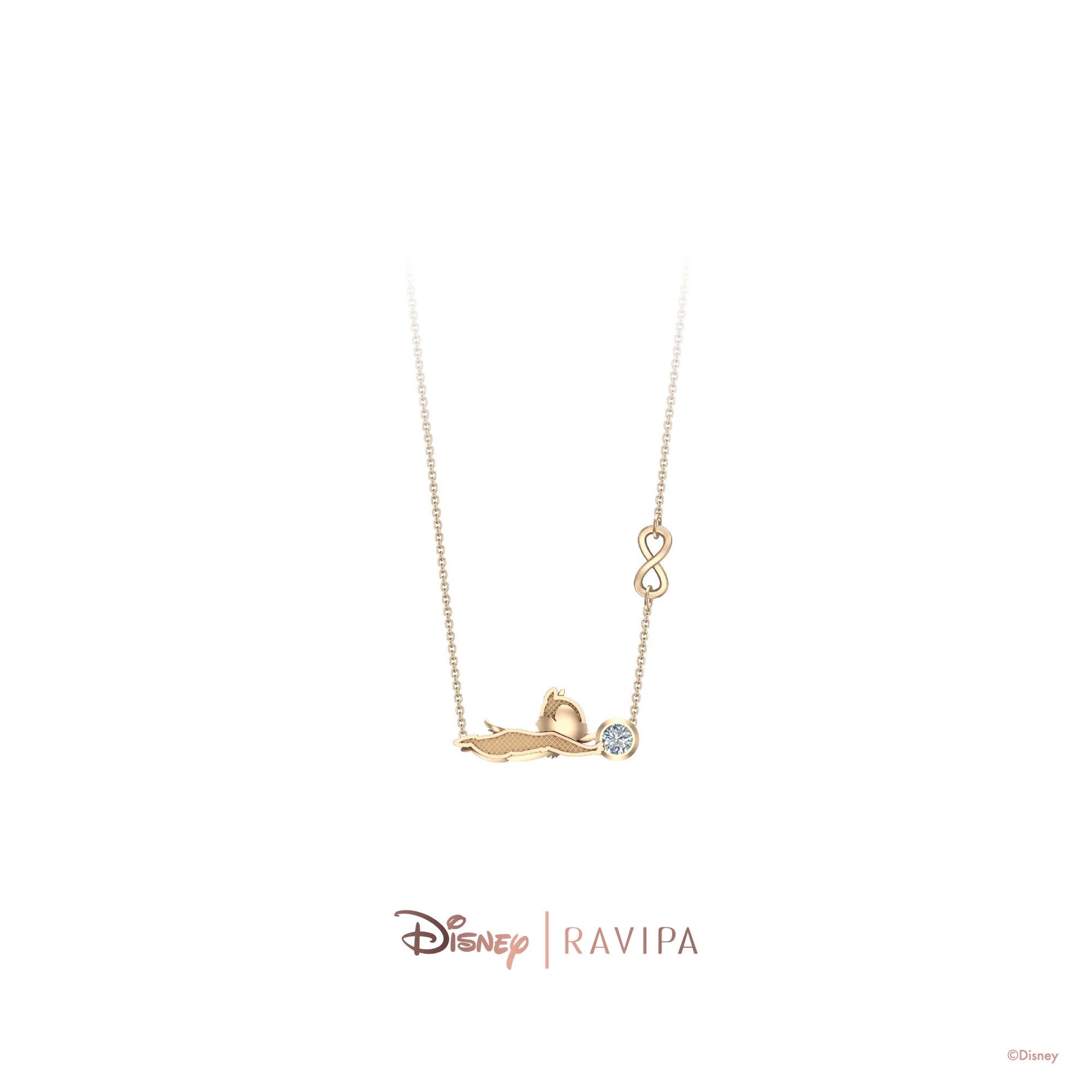 📦訂購 泰國代購 RAVIPA Disney Chip and Dale Gold Necklace 大鼻鋼牙 頸鏈