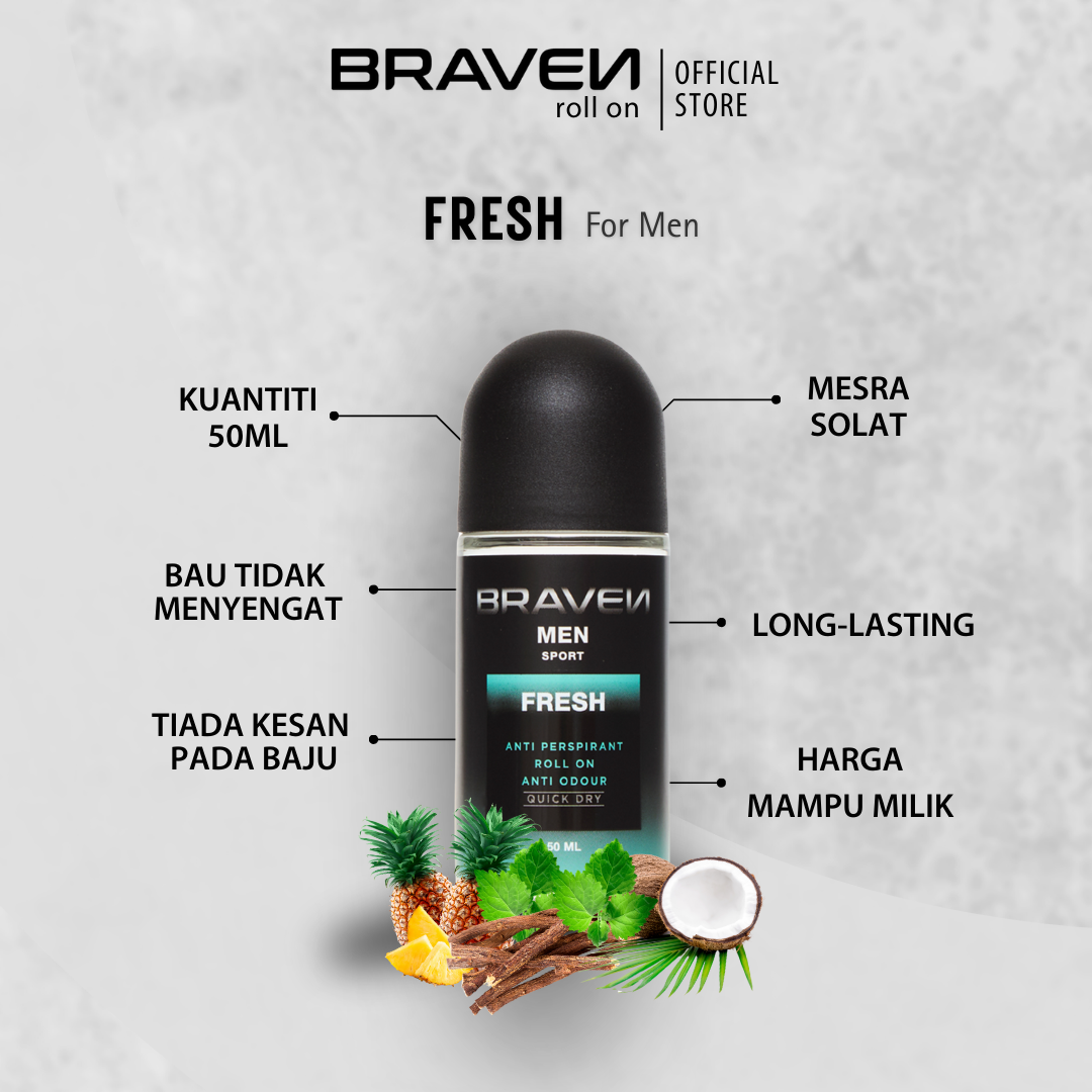 Braven Deodorant - Fresh 50ml
