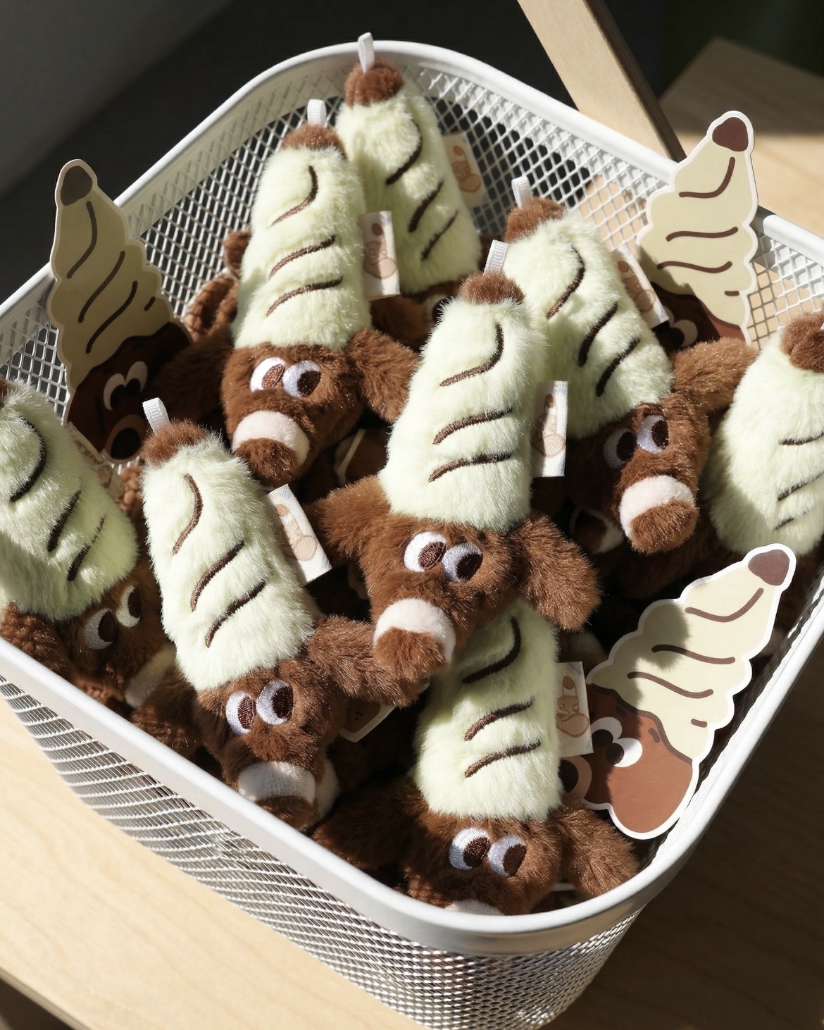 冰淇淋臘腸小狗毛絨掛件