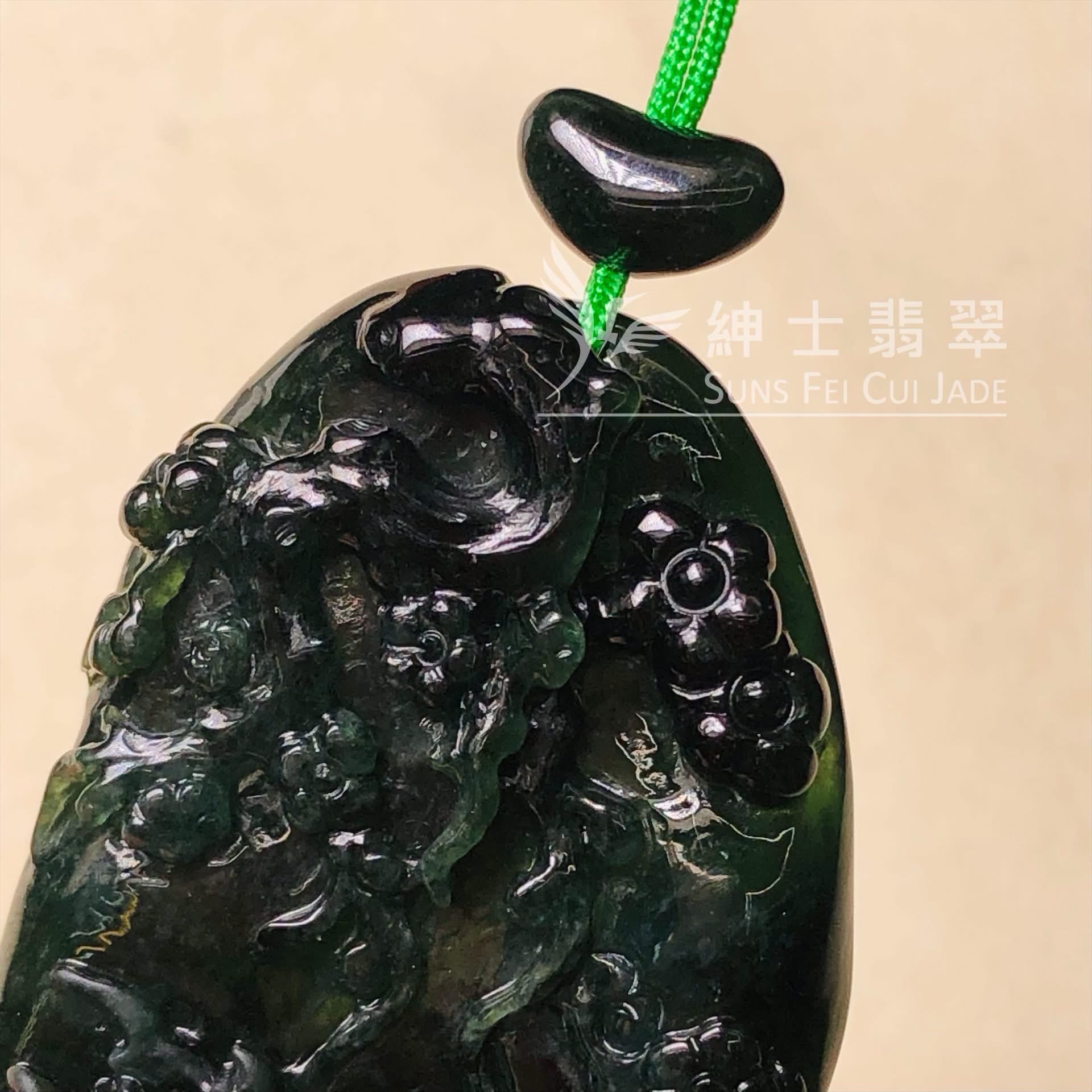 B09133 墨翠梅花鹿(一鹿有你)