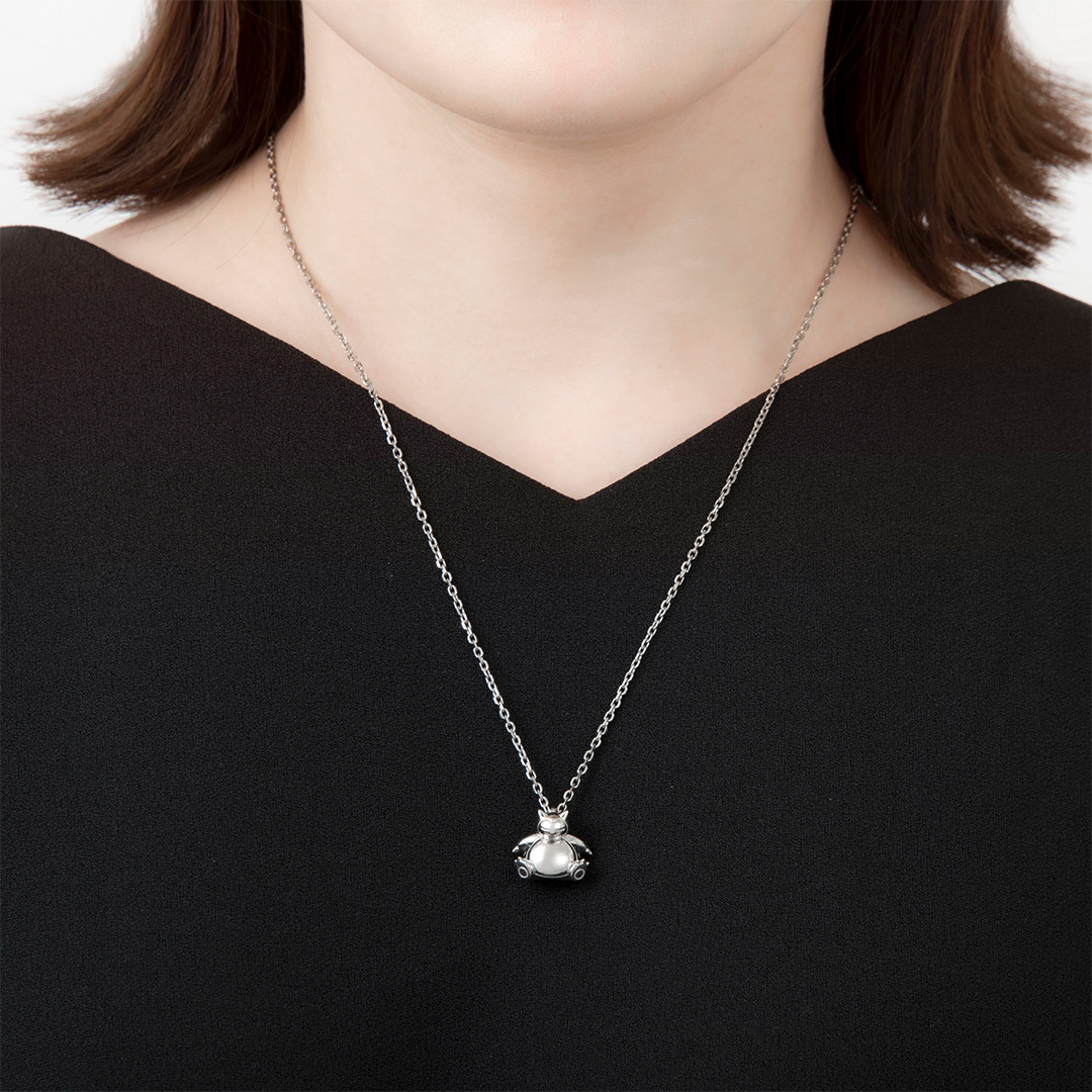 📦訂購 日本限定 u-treasure Pokemon 寵物小精靈 卡比獸 カビゴン Snorlax 銀製頸鏈 (男女兼用)