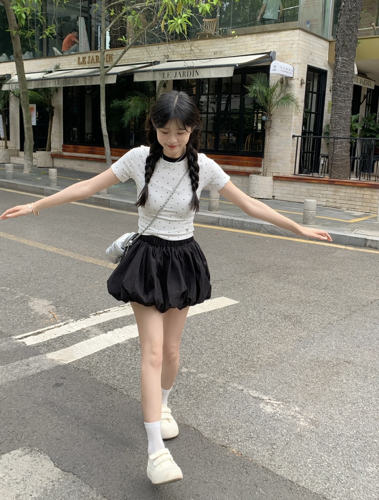 SK220段面泡泡蓬蓬短裙