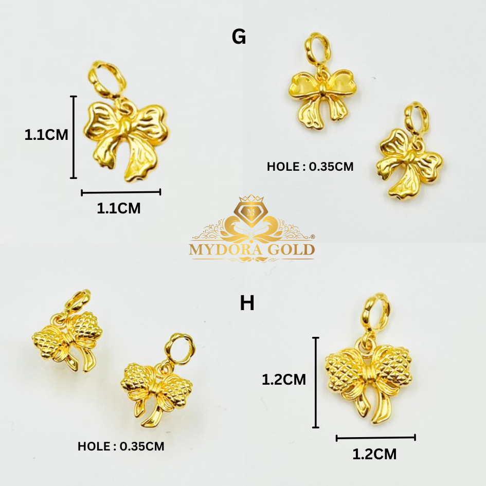 MYDORA Charm Lacy Ribbon Full Gold (5G) l EMAS 916/22K