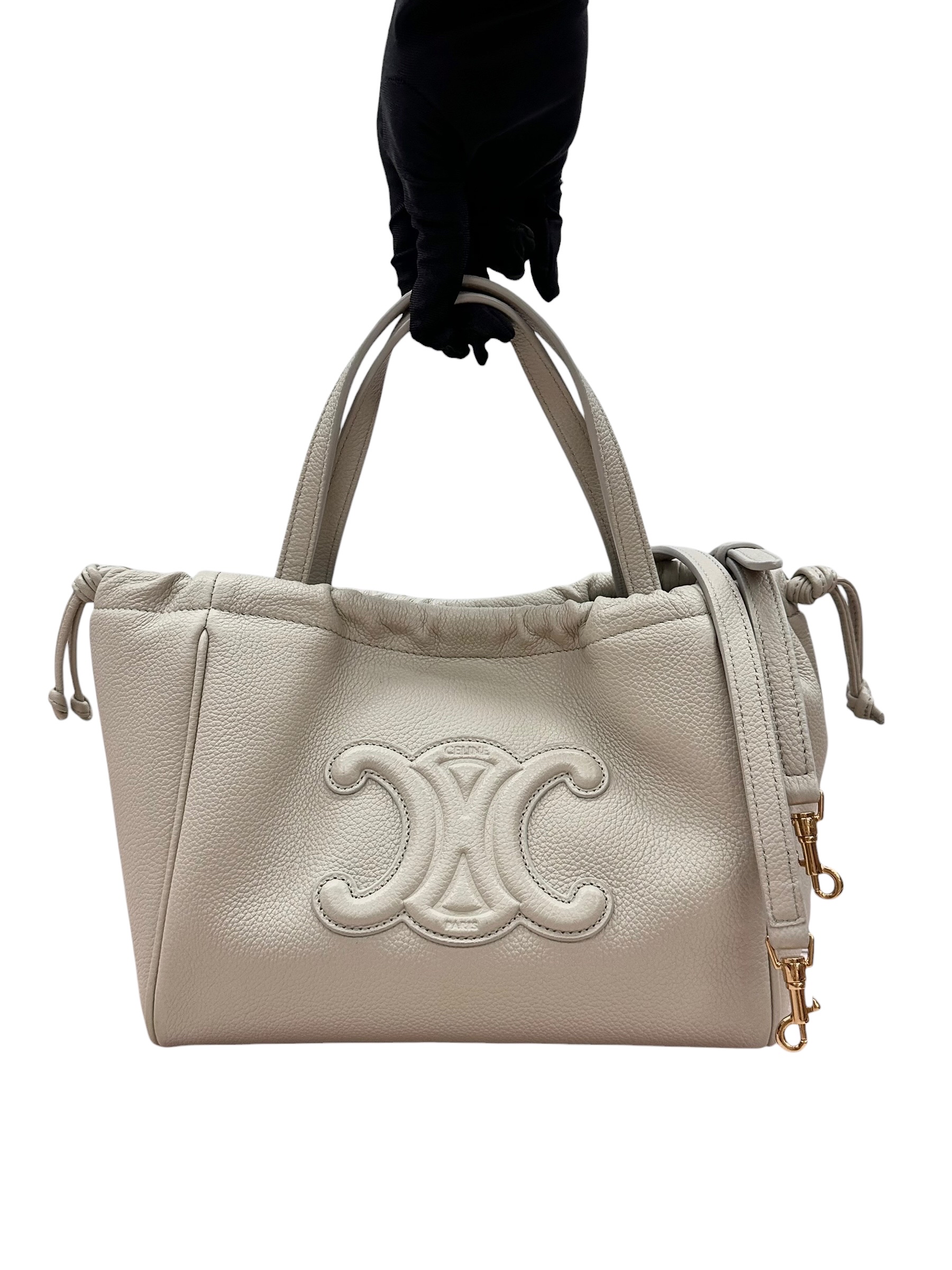 Pre-owned Celine Cabas Drawstring Cuir Triomphe / Product Code:081401