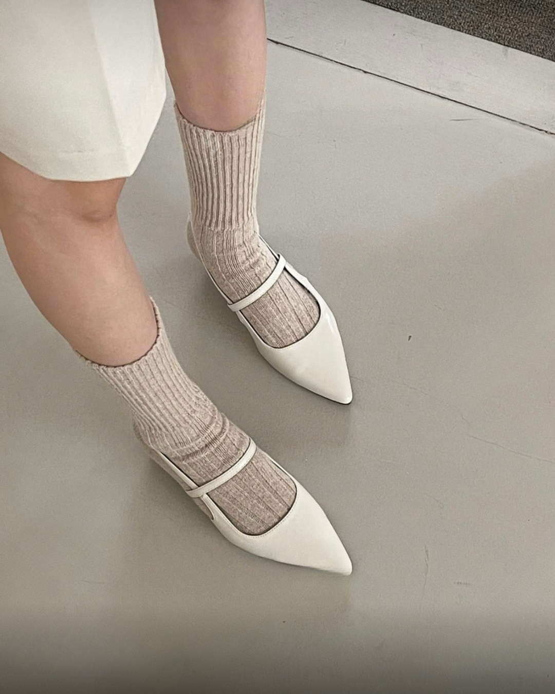 [入門版尖頭鞋!][大腳女生友好!]百搭日常尖頭高跟鞋(三色入)