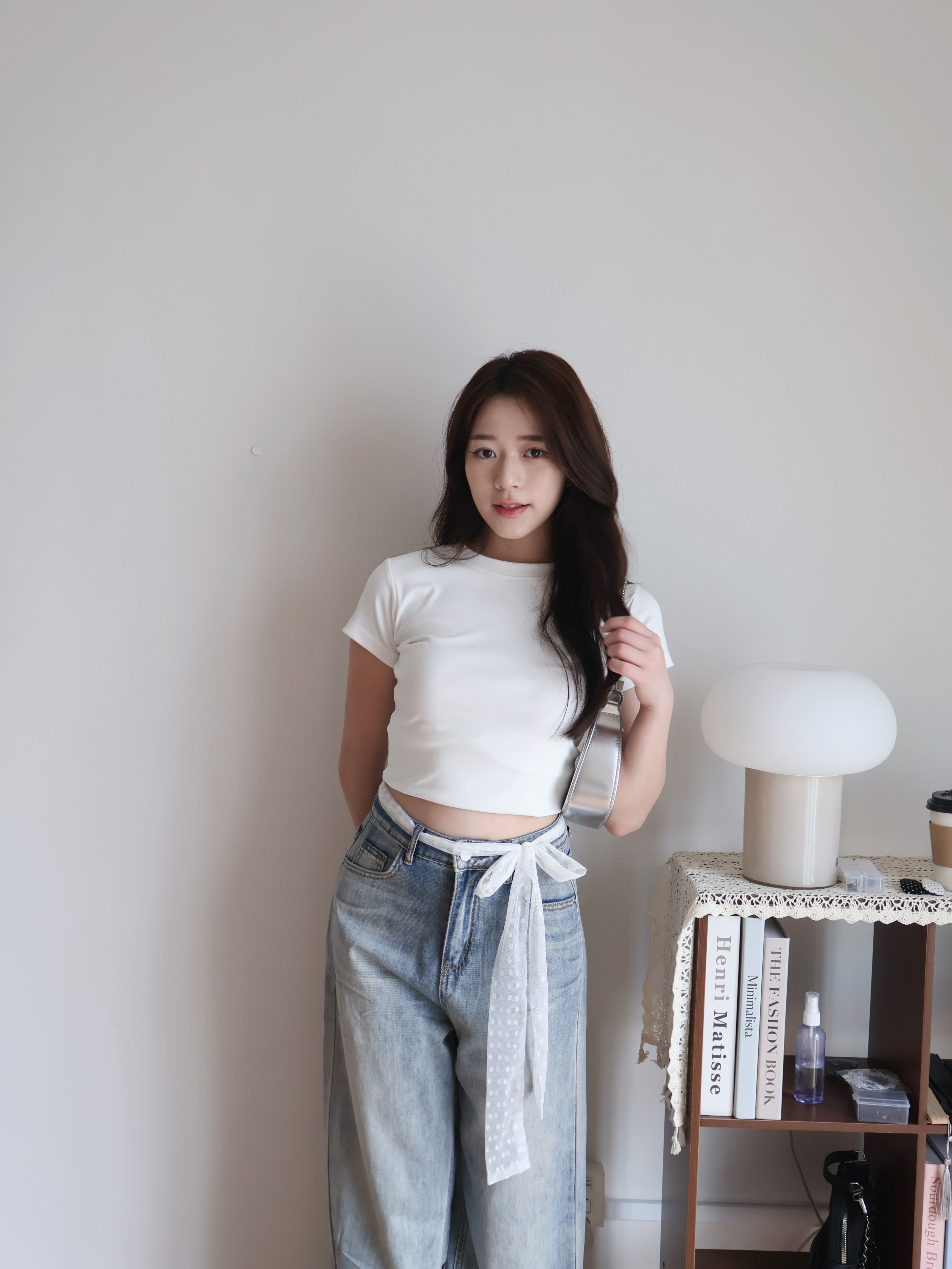 Hailey Cotton Tee | White