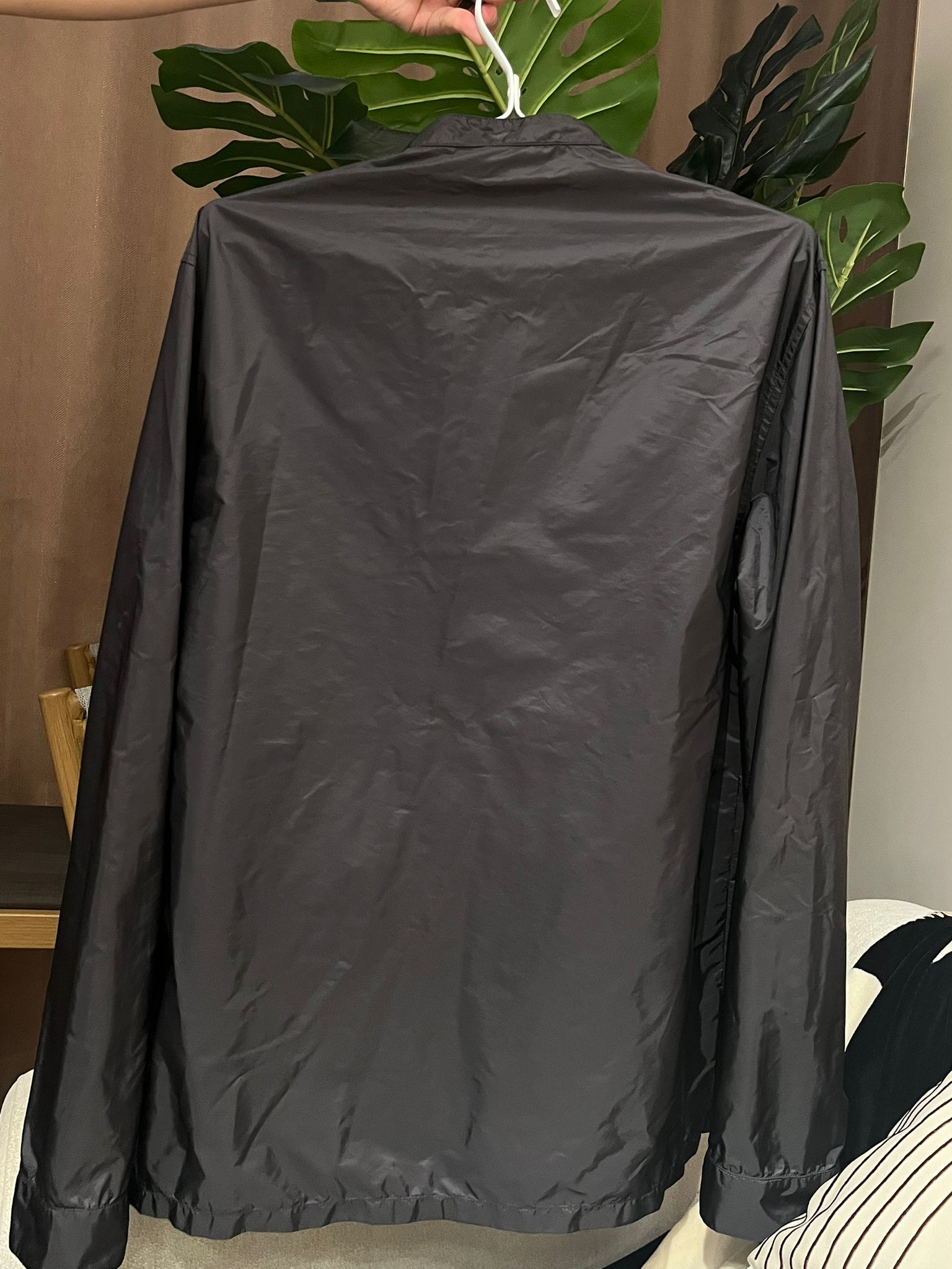 Prada Nylon Jacket Grey Size: M 100%Authentic, 95%New