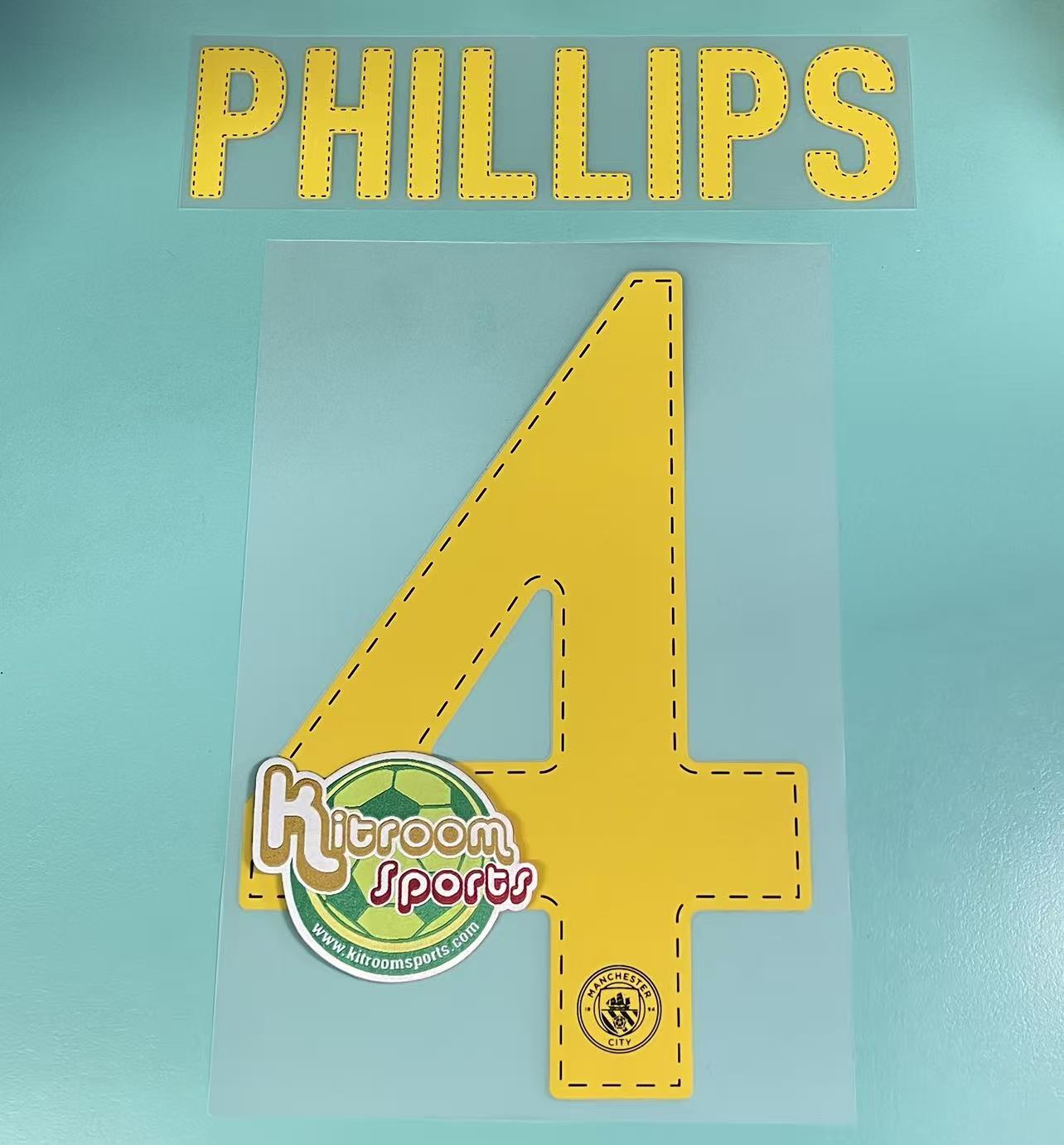 2022-23 Manchester City Away UCL Nameset #4 PHILLIPS