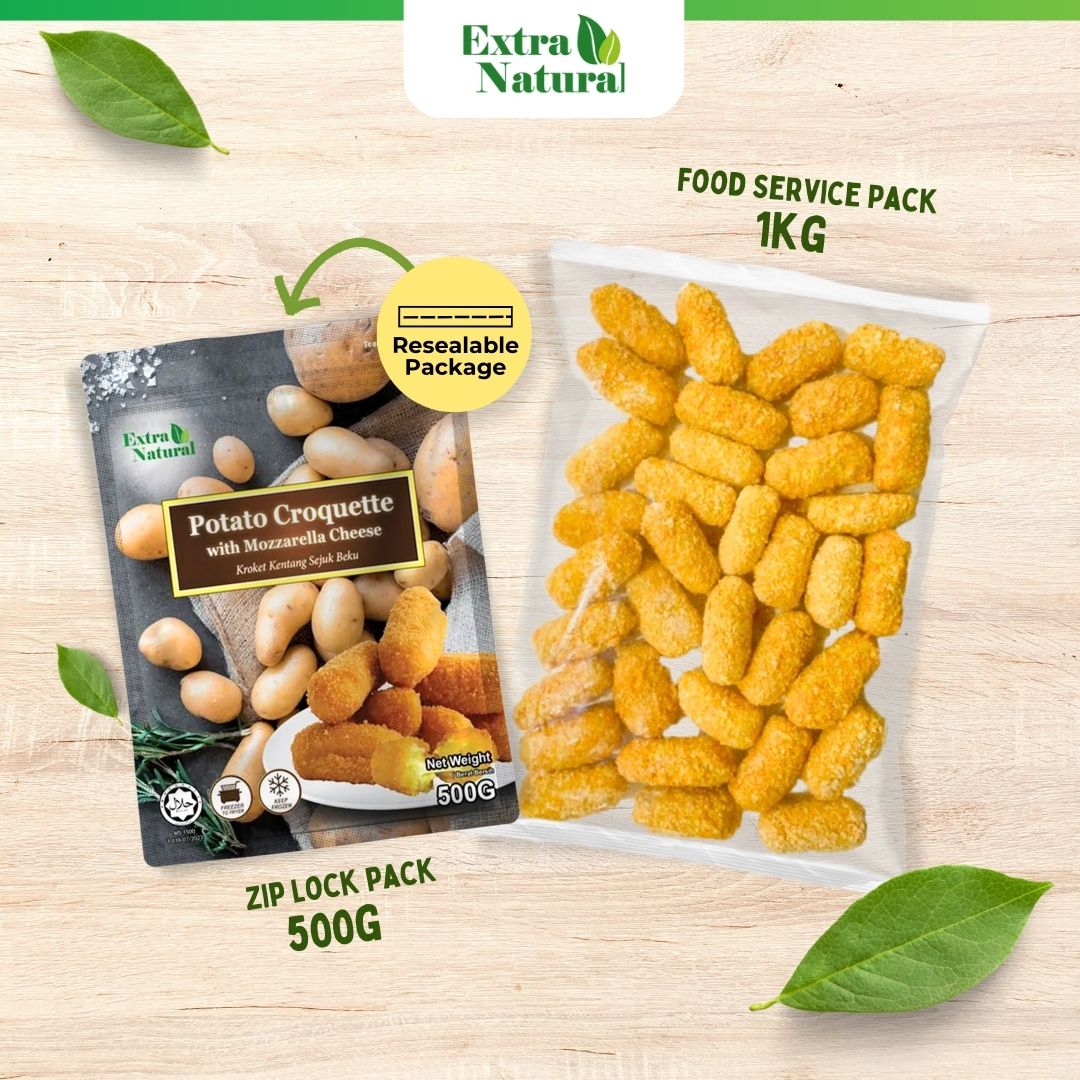 Frozen Potato Croquette with Mozzarella Cheese