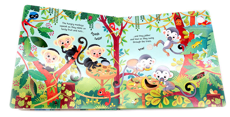 Usborne Zoo Sounds book動物園奇妙觸摸發聲書