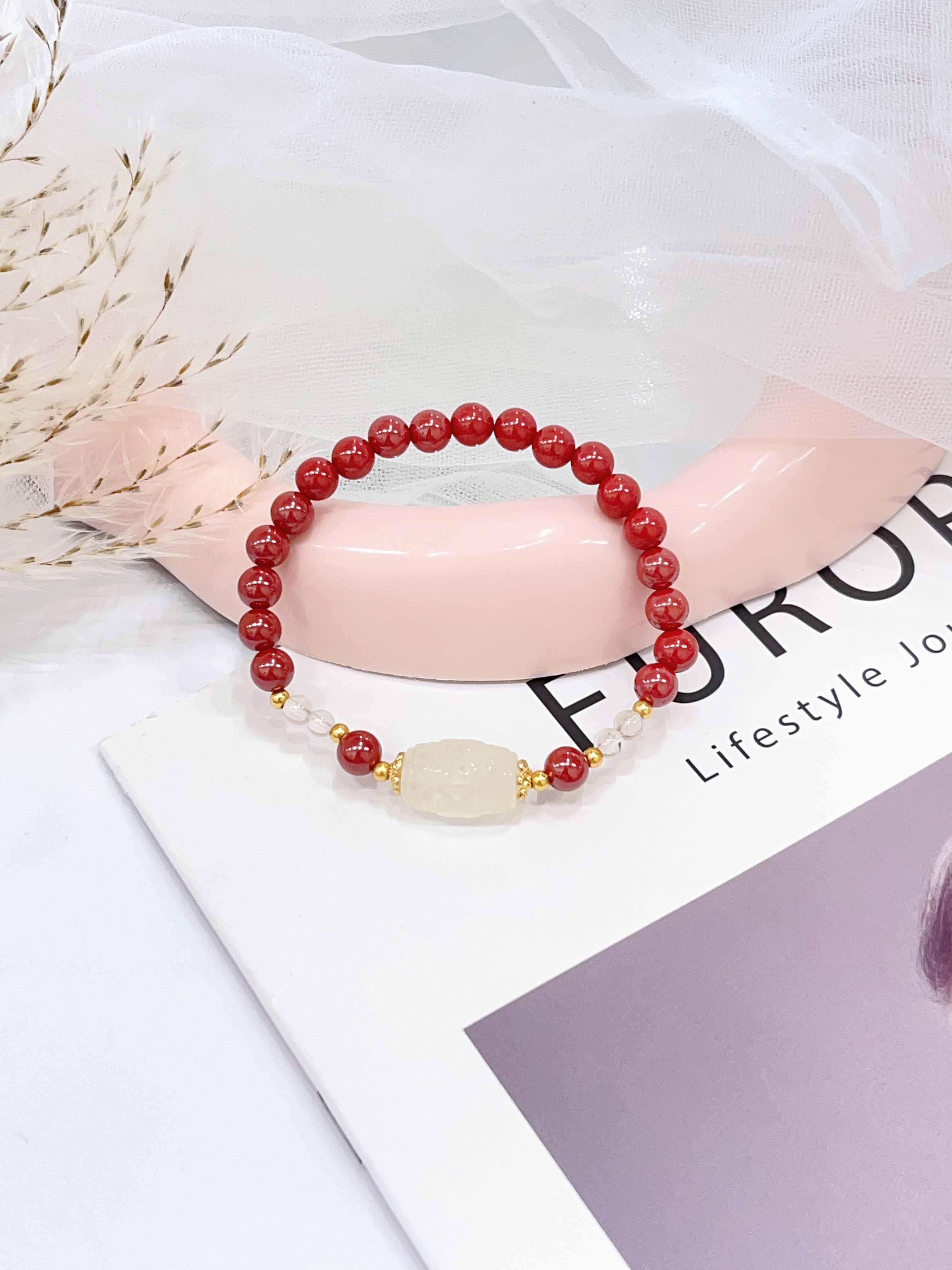 💛 帝王砂 × 柠檬黄水晶天竺手串 Imperial Sand Stone & Lemon Citrine Dzi Bead