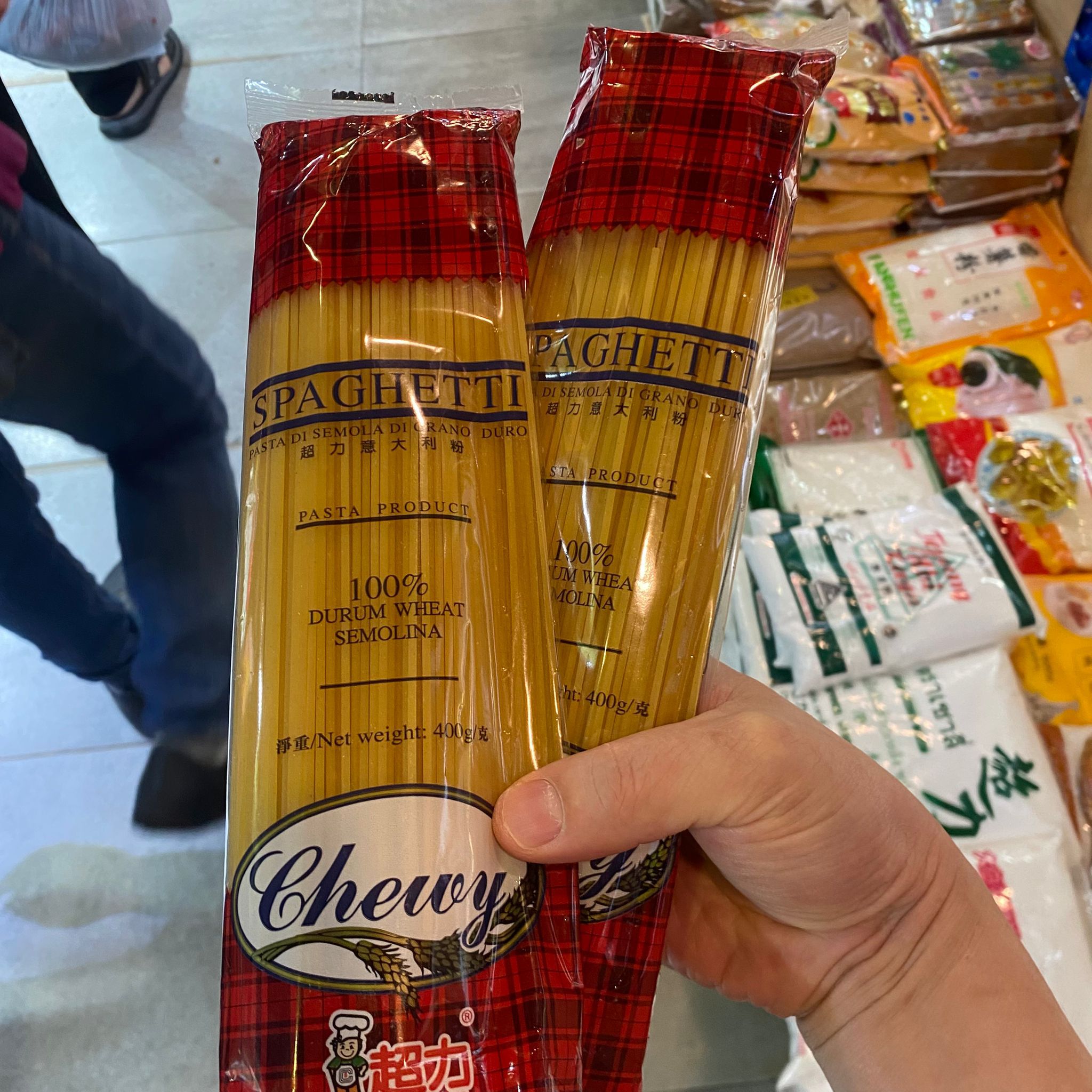 超力牌 100% 意大利杜蘭小麥粉 長條麵 (400克)