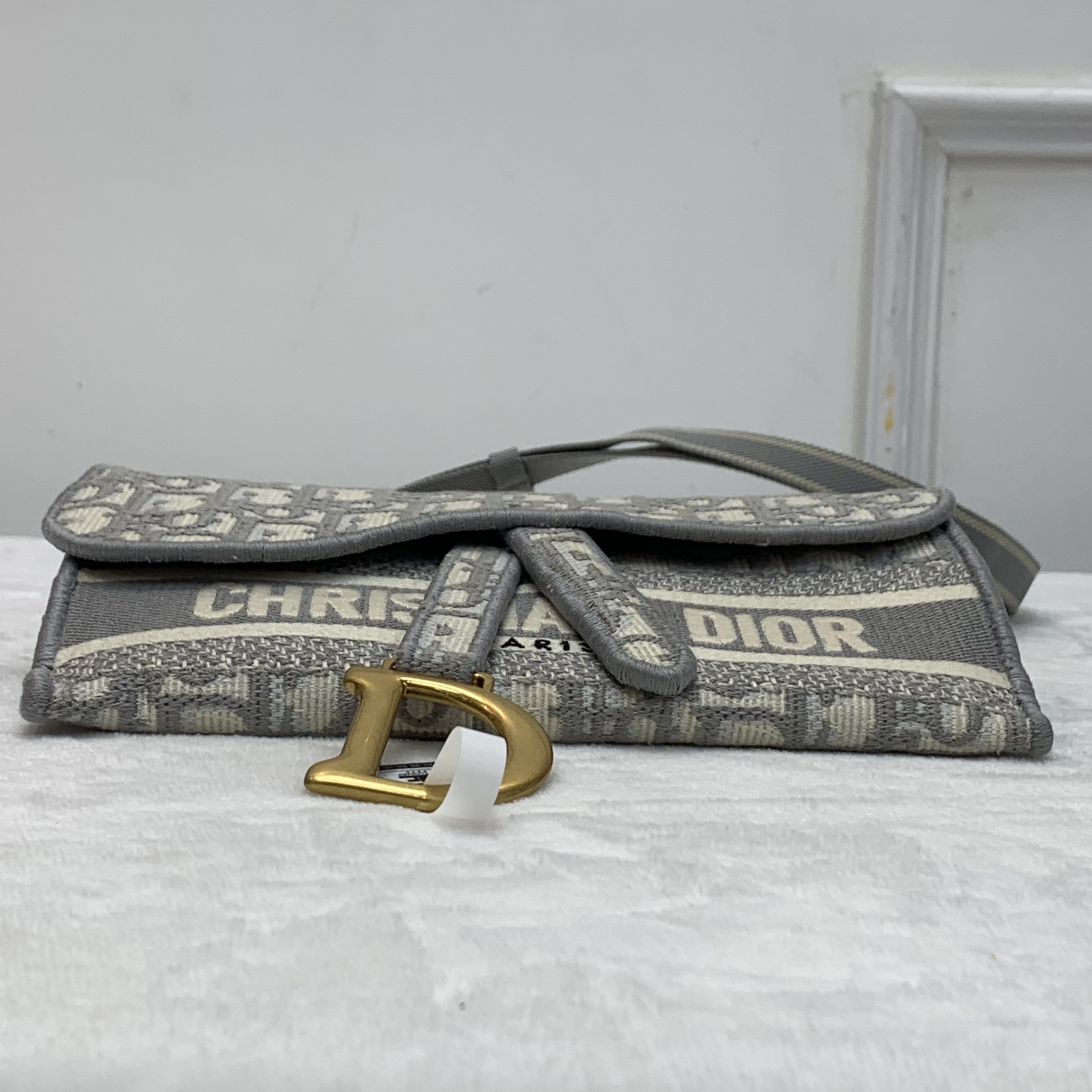 Full set Dior Oblique 刺繡皮革可拆卸