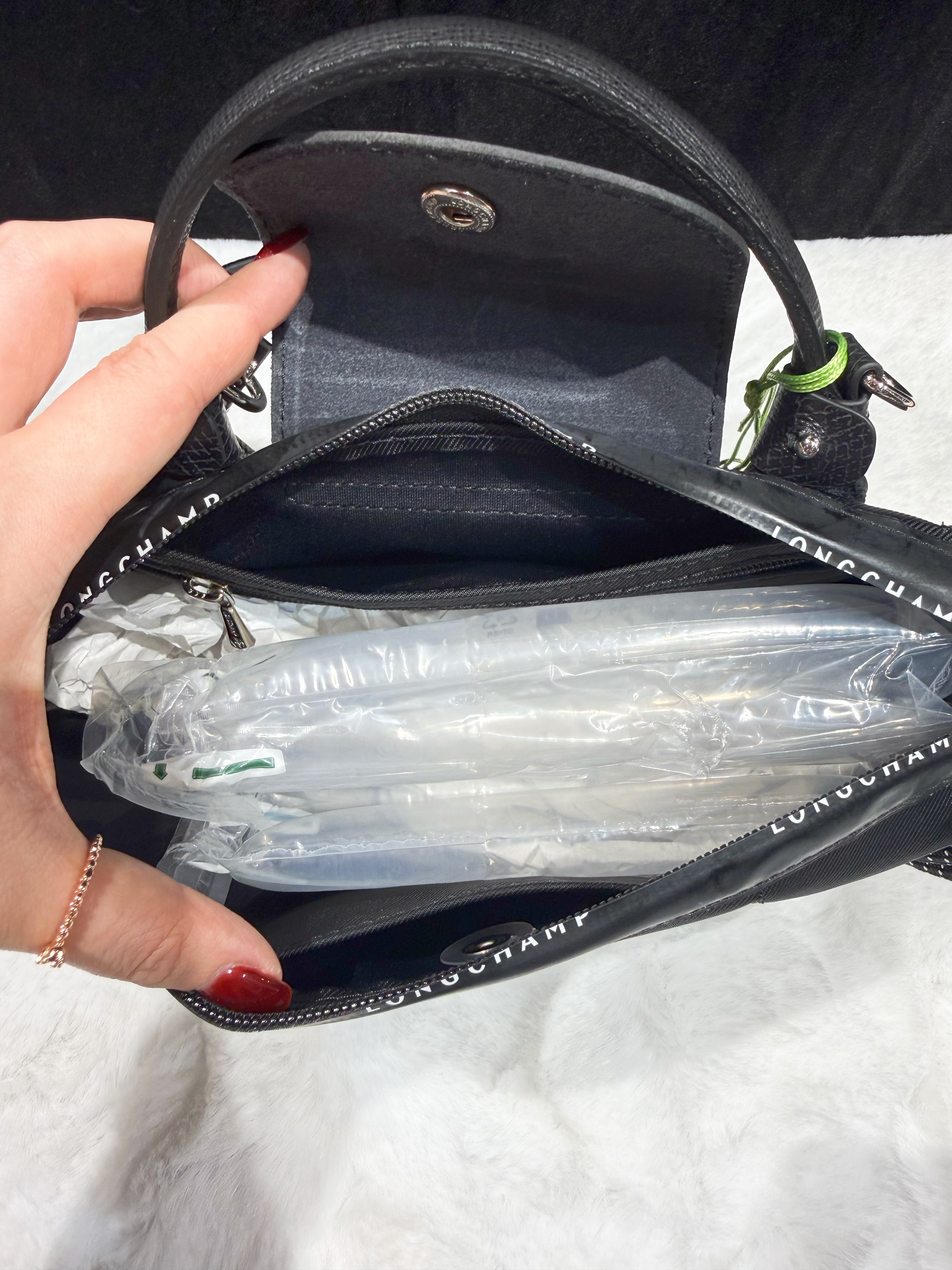 Longchamp energy pouch blk