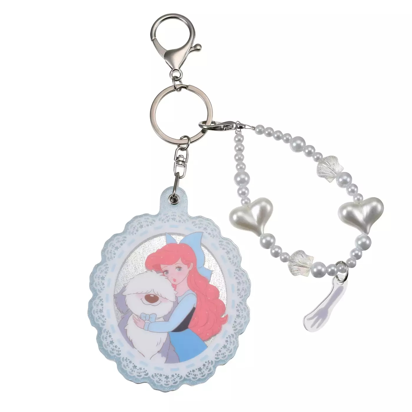  🌸 【預訂】Ariel & Max Mirror Charm - The Little Mermaid.Illustrated by mikko