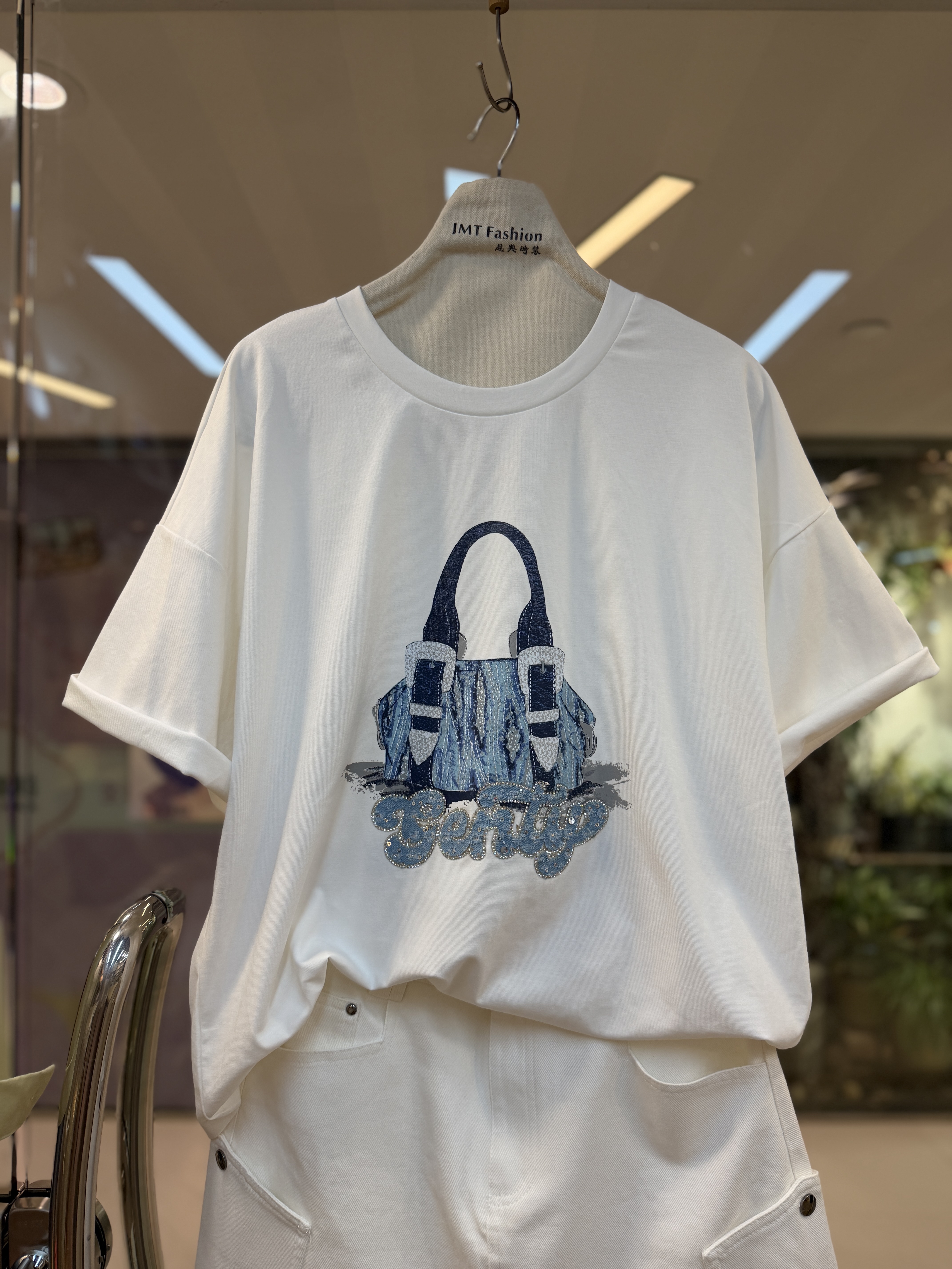 手袋英文字石Tee M420 842435289