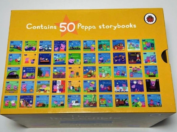Peppa Pig The Incredible Peppa Pig Collection 小豬佩奇故事書｜50 books｜Yellow Box 黃盒