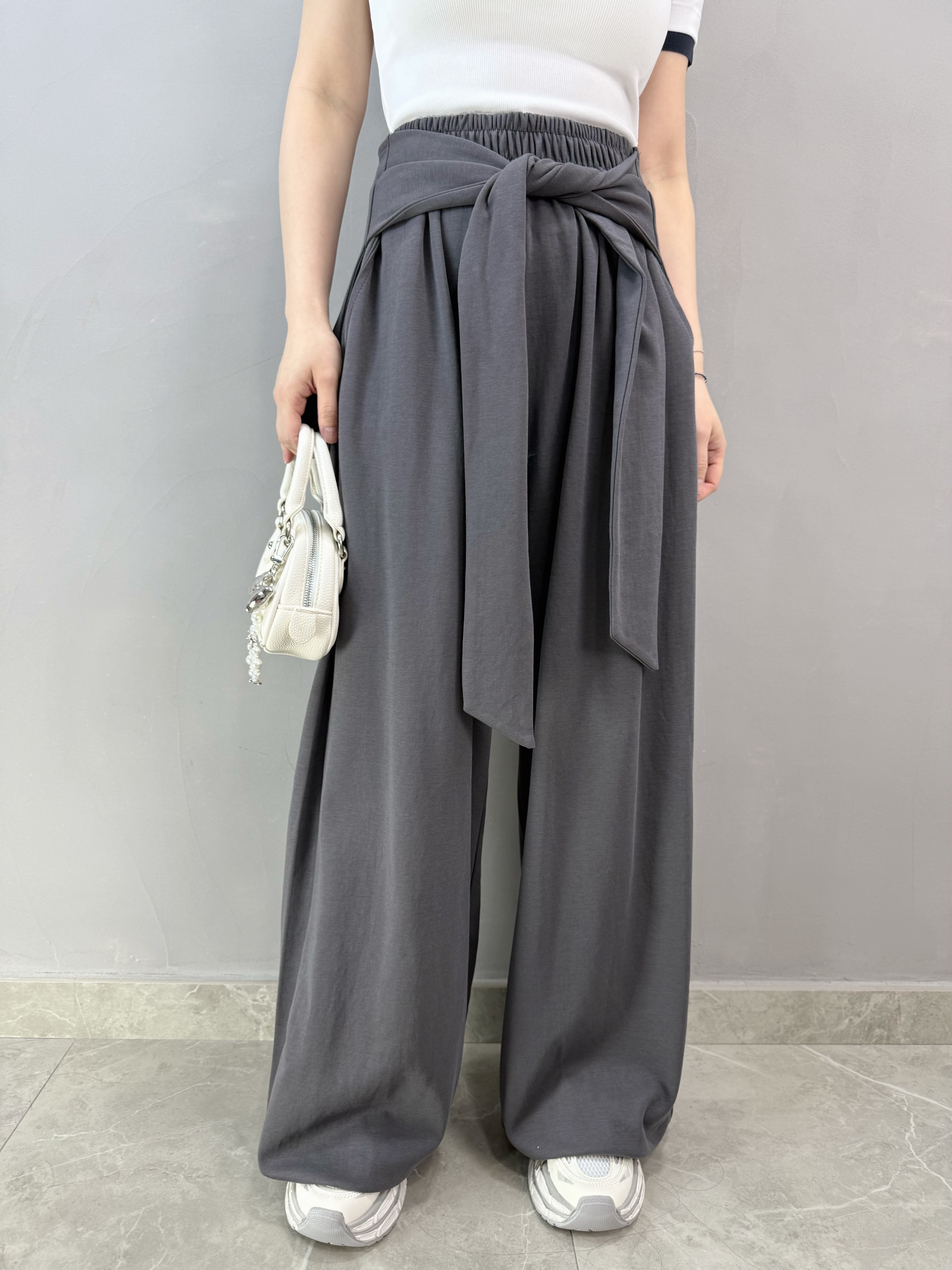 H66 綁腰兩著休閑褲（可束腳）