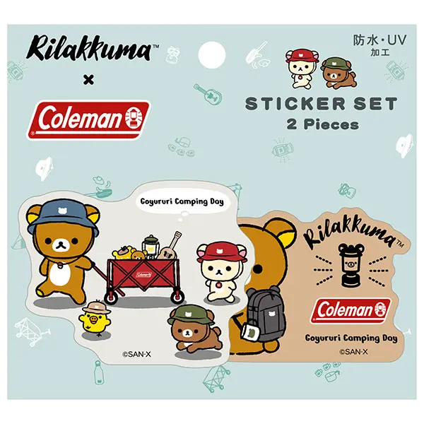 Coleman × 鬆弛熊 防水貼紙套裝（B款）
