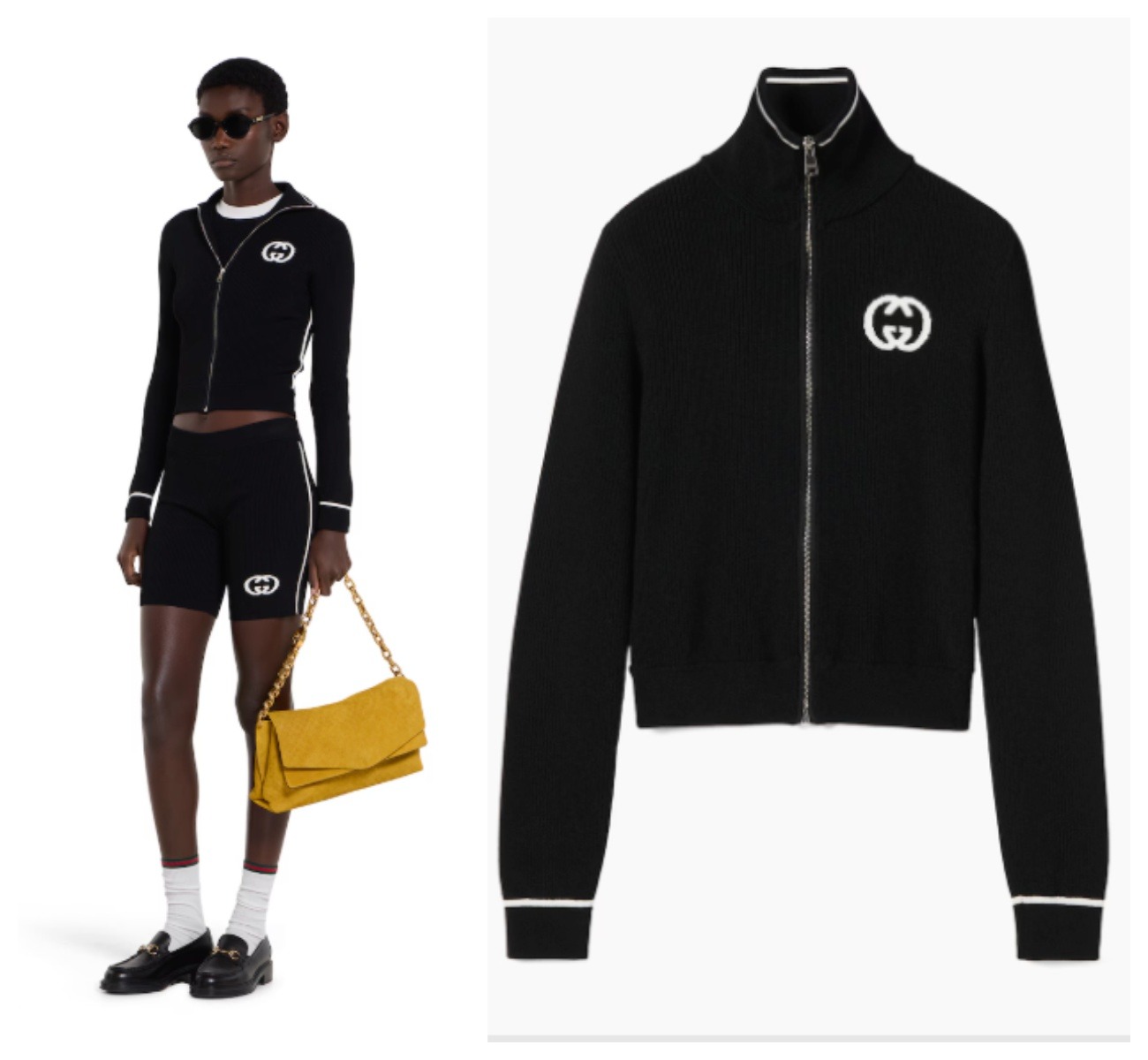 【頂級原單】GUCCI 羅紋拉鍊外套