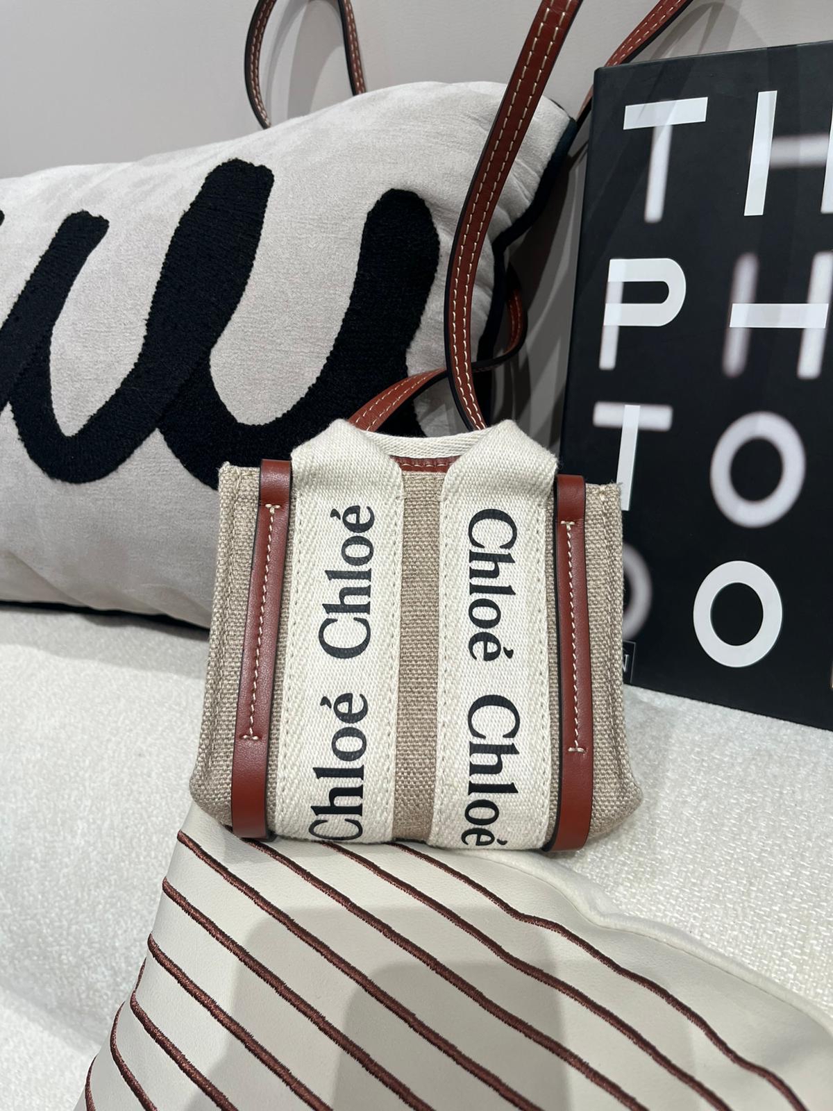 Chloe Nano Woody Crossbody Bag 100%Authentic,98%new 