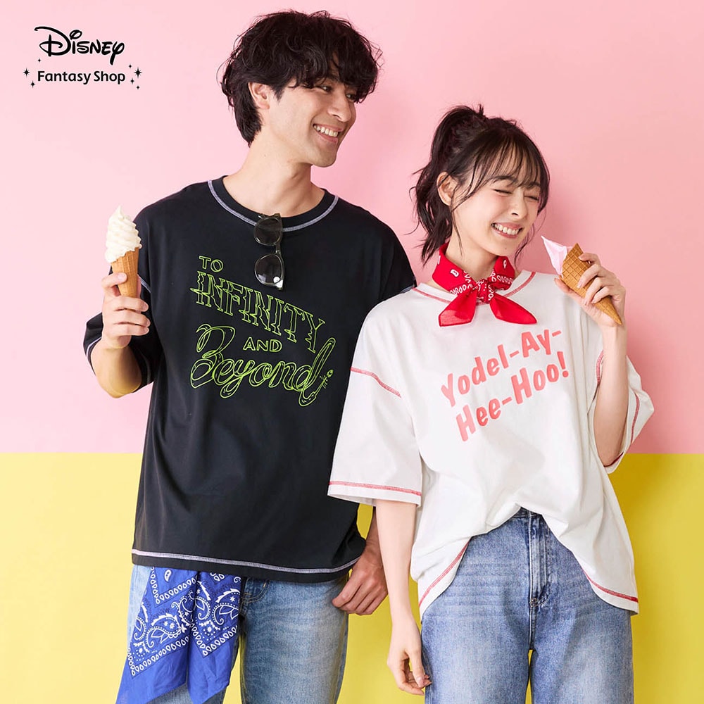 🆕【⭐訂購⭐】🇯🇵日本直送🌀#ToyStory #玩具總動員 #情侶裝 撞色車線 短袖 tee［3款選］🌀[ELFA-0208][260728]
