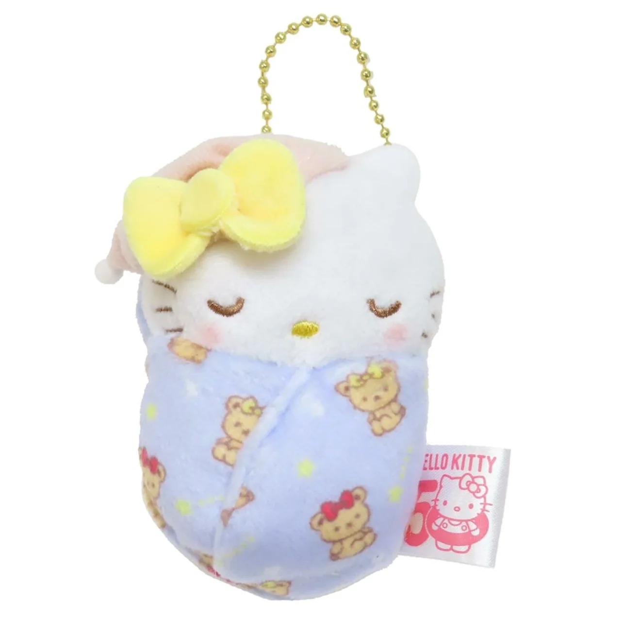 Sanrio Hello Kitty 50周年睡袋 公仔掛飾