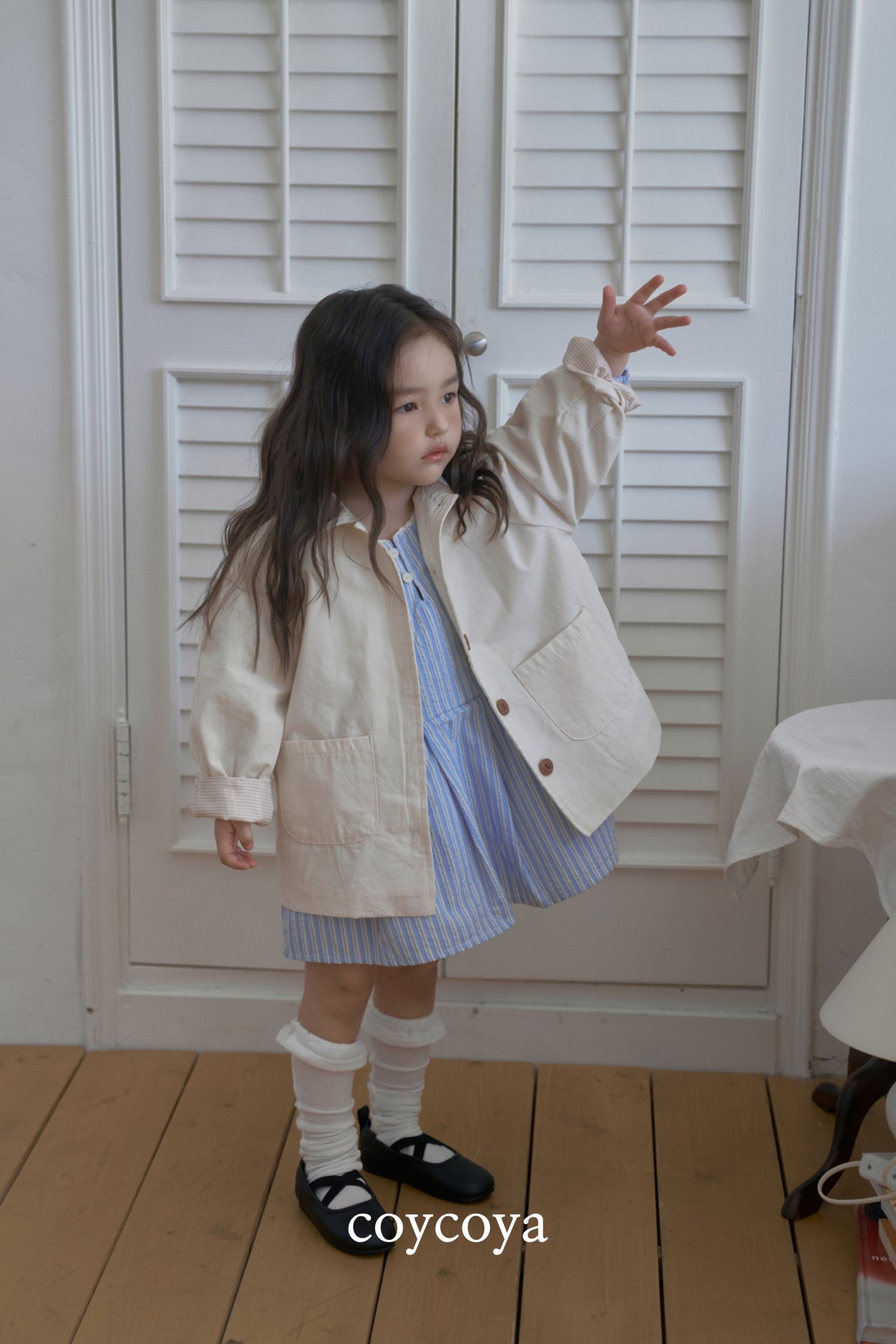 🌸預訂 韓國直送🌸🇰🇷COYCOYA兩色復古格紋內襯開襟外套