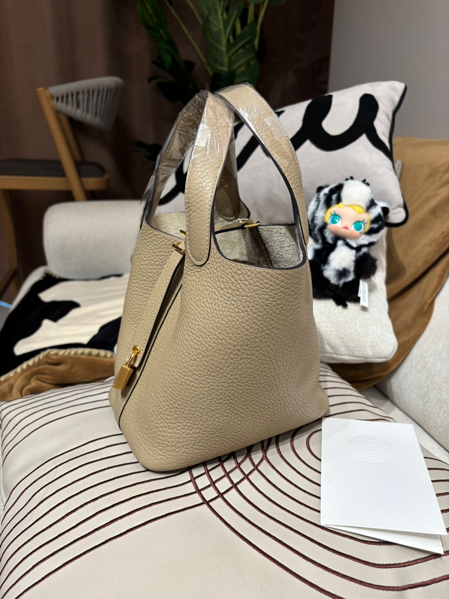Hermes Picotin 18 Stamp U S2 風衣灰金扣 100%Authentic, 99%New ✅香港專門店收據✅Key Lock ✅Dust bag✅Box