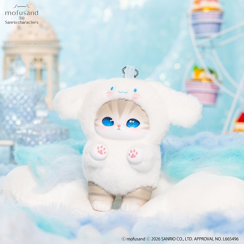 🌸 【預訂】mofusand x Sanrio Kiramekko 公仔掛飾<隨機> - 17/7新品