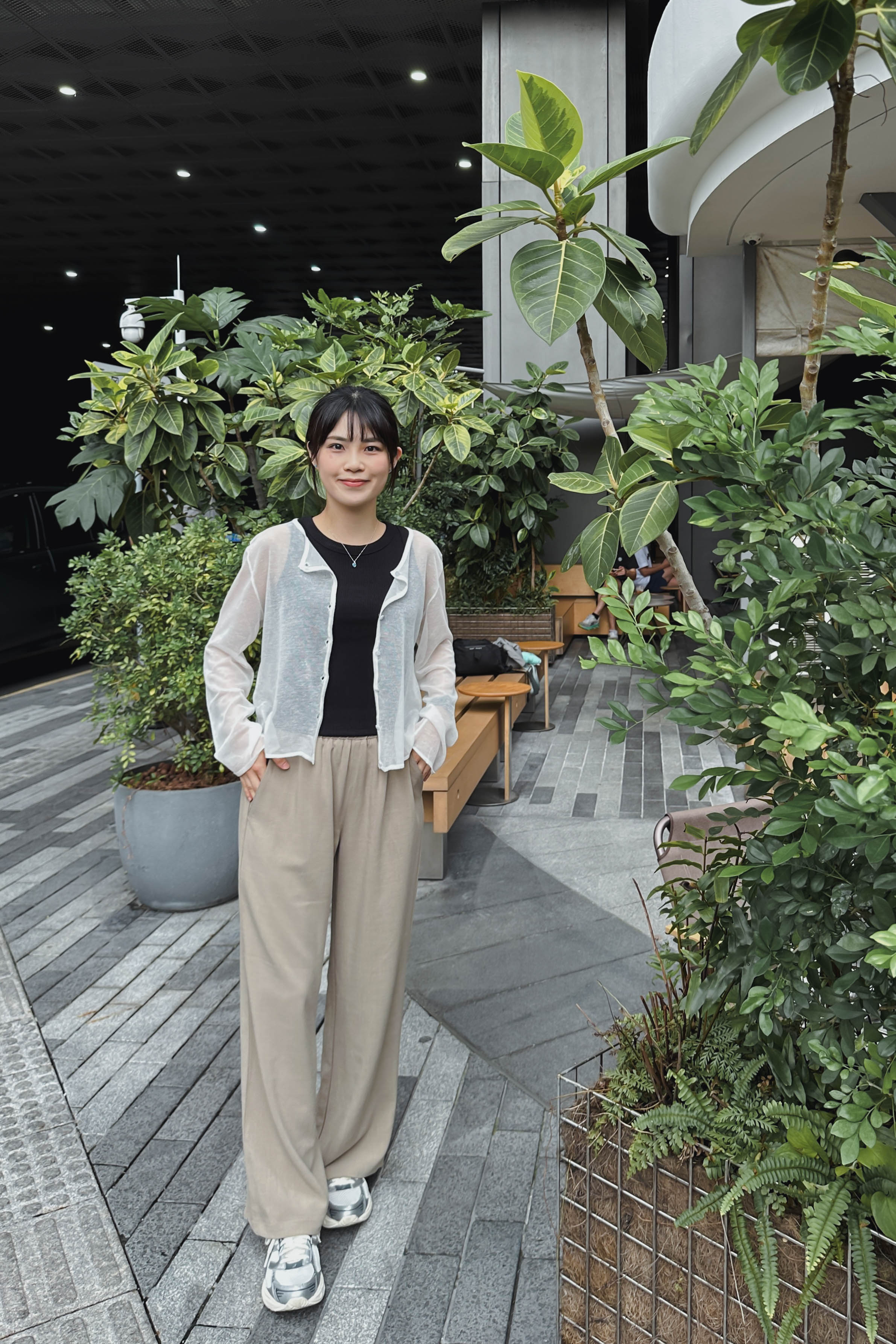 極清涼亞麻垂感長褲 (兩色入)