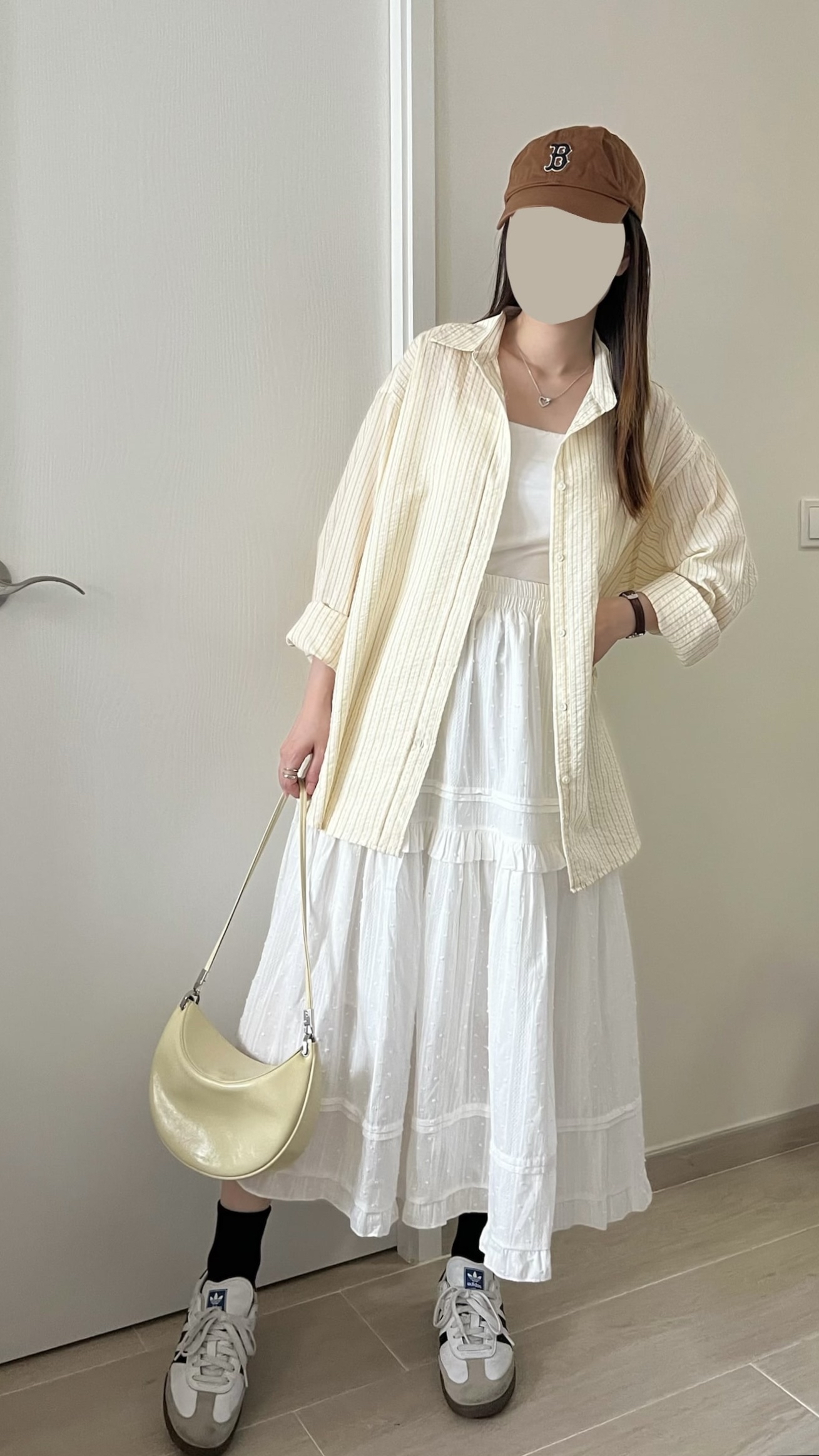 檸檬皺皺條紋恤衫 免熨