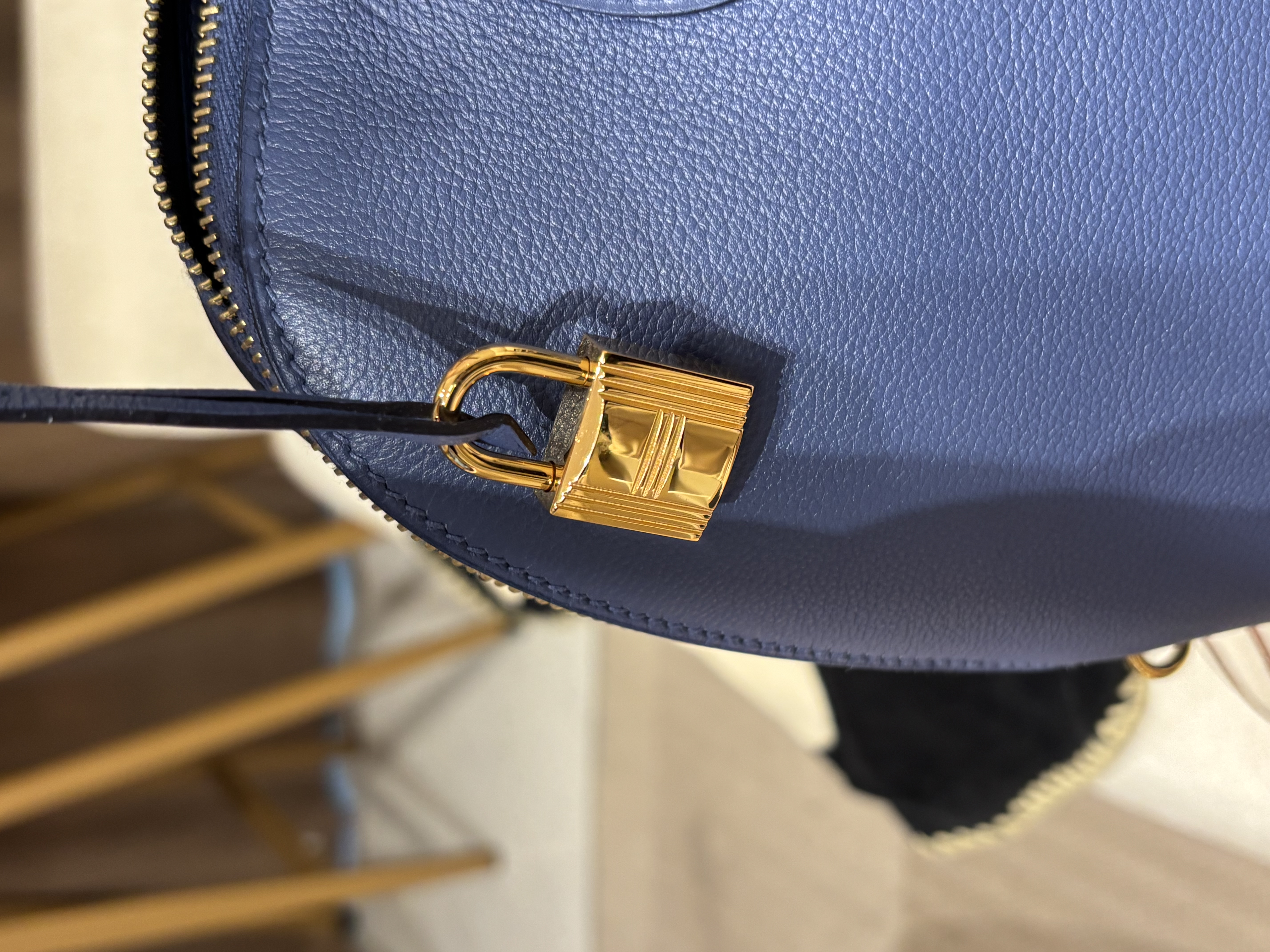 Hermes Bolide 1923 30 STAMP A  藍瑪瑙 100%Authentic,98%new ✅key lock ✅dust bag✅box 
