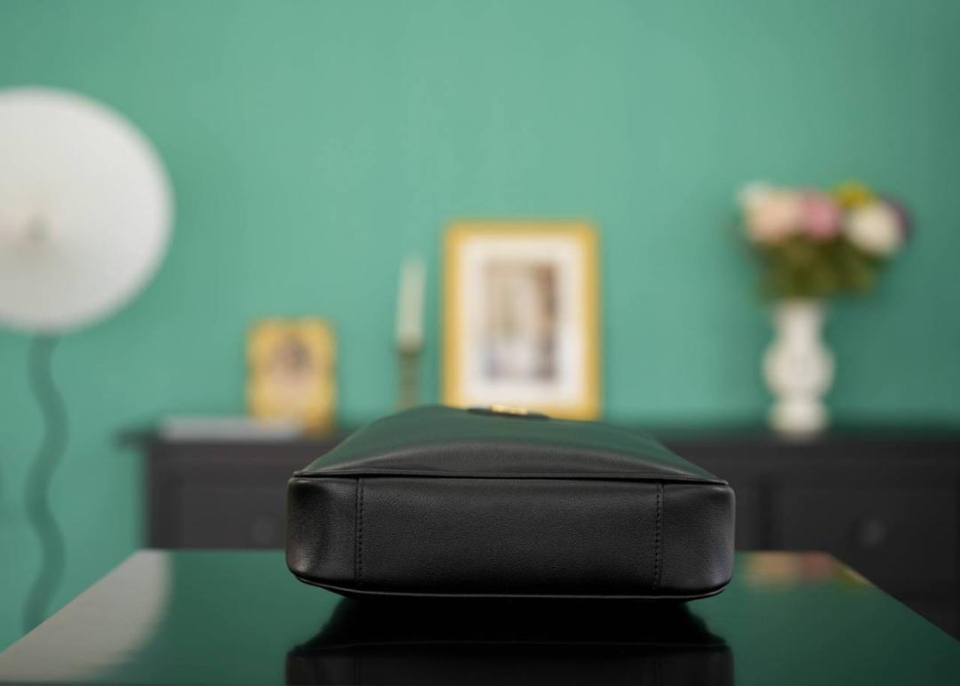 Gucci Bamboo 1947 Small Top Handle Bag - Black Leather