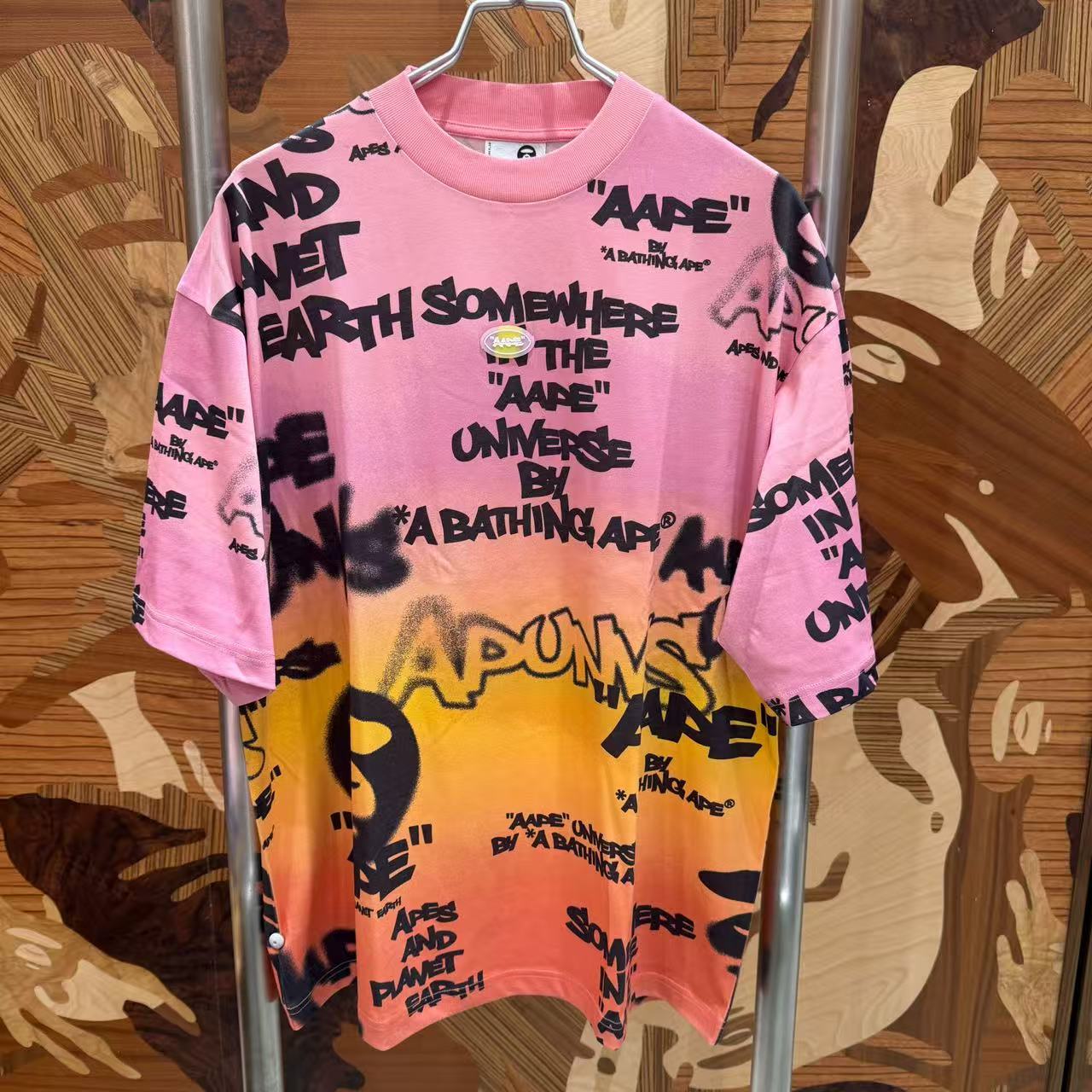 AAPE OVERSIZE fit Moonface graphic tee (1878) 寬鬆版