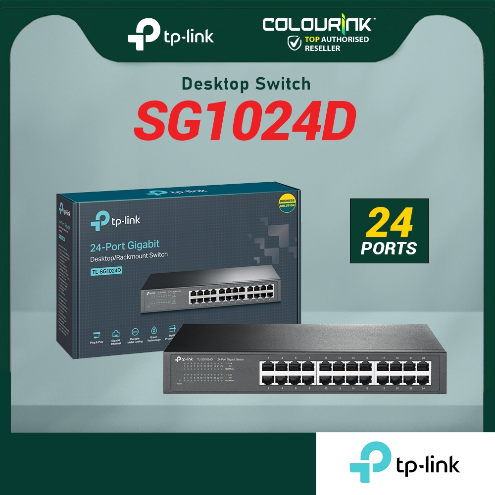 Tp-Link SG1008D SG1016D SG1024D Gigabit Port Metal Case 19" Inch Rackmount Unmanaged Switch similar SG1016 SG1024