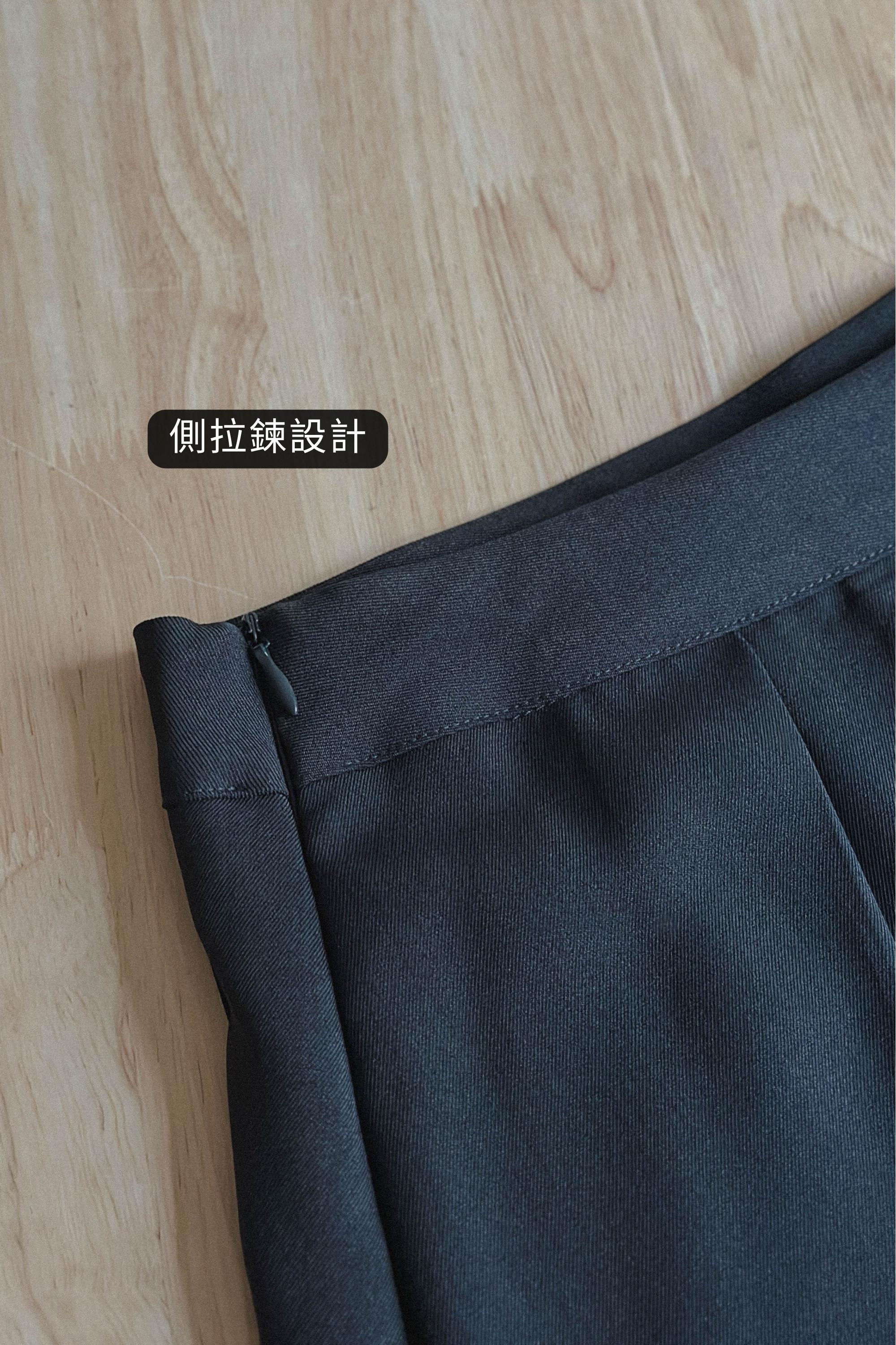 顯瘦打褶西裝裙 [✓防走光西褲]