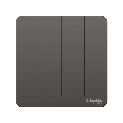 施耐德 AvatarOn 石墨灰 4位雙控 帶指示燈 開關掣