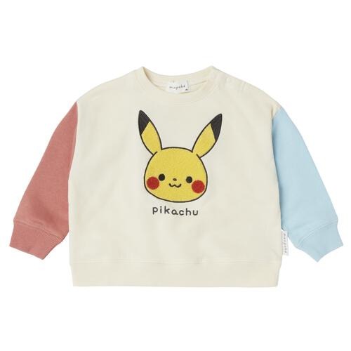 Monpoke比卡超拼色長袖衣 80-110cm