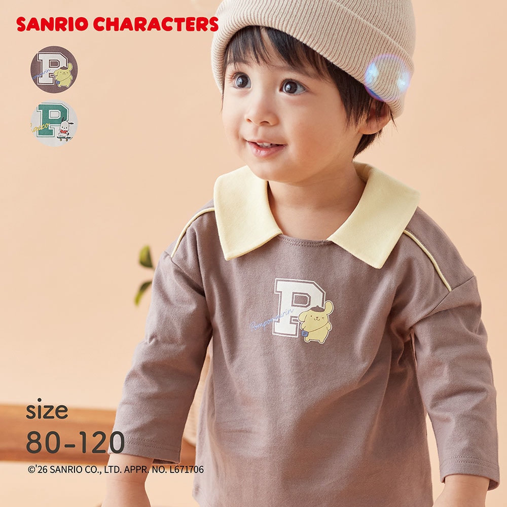 🆕【⭐訂購⭐】🇯🇵日本直送 🌀 #Sanrio 撞色領長袖 tee［2款選］🌀 [PLJA-0188] [261121]