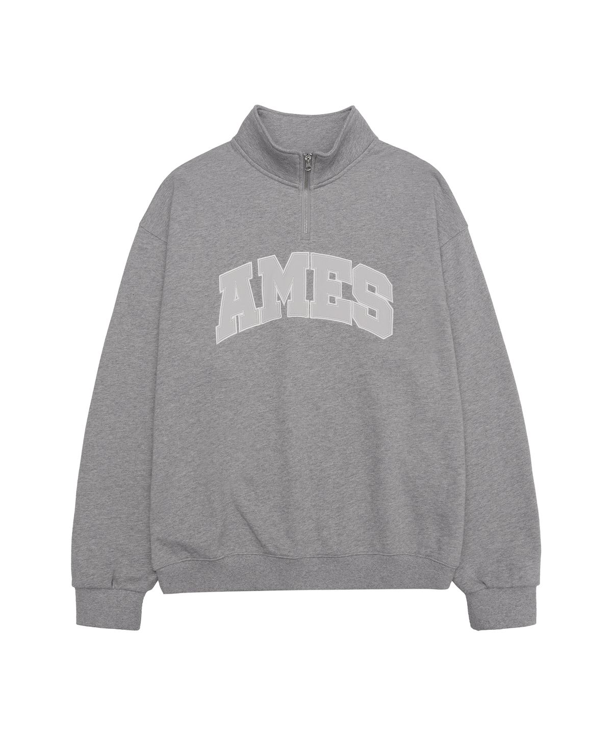 🇰🇷訂購｜AMES｜BASIC APPLIQUE HALF ZIP SWEATSHIRT 2色