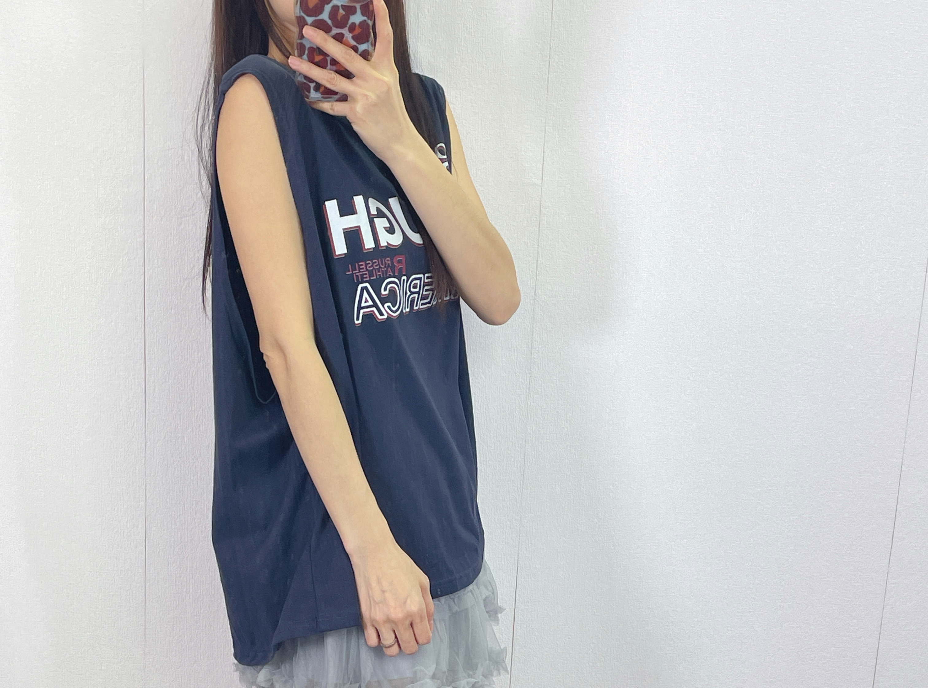 K5557 棉料印字鬆身背心