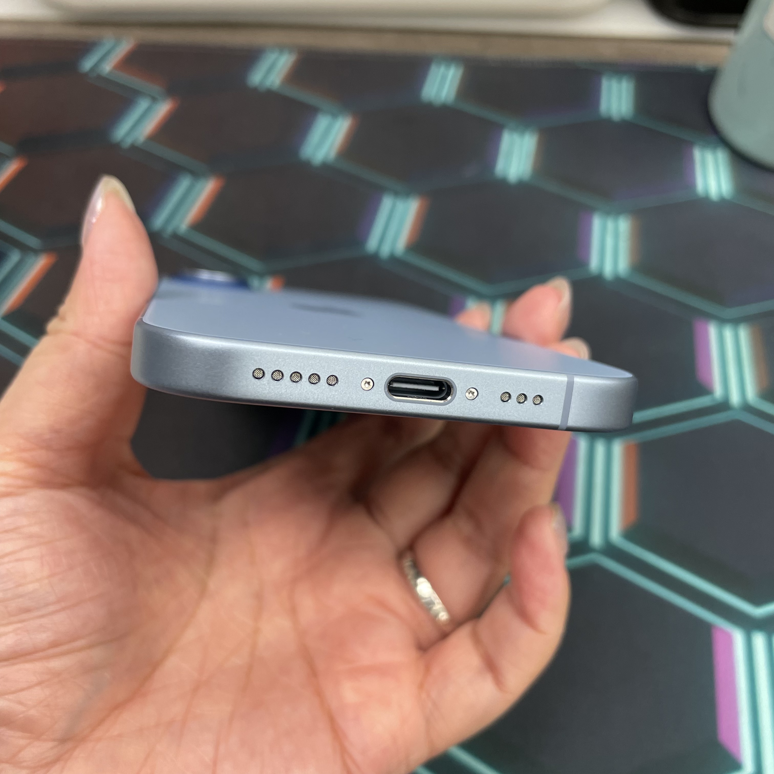 *7123 17 未使用品 256GB 電100 藍色 blue