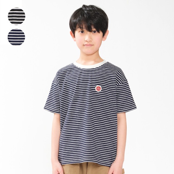 🆕【⭐訂購⭐】🇯🇵日本直送🌀Daddy oh Daddy 刺繡貼片 條紋 短袖T恤［2款選］🌀 [ELDA-0278][260530]