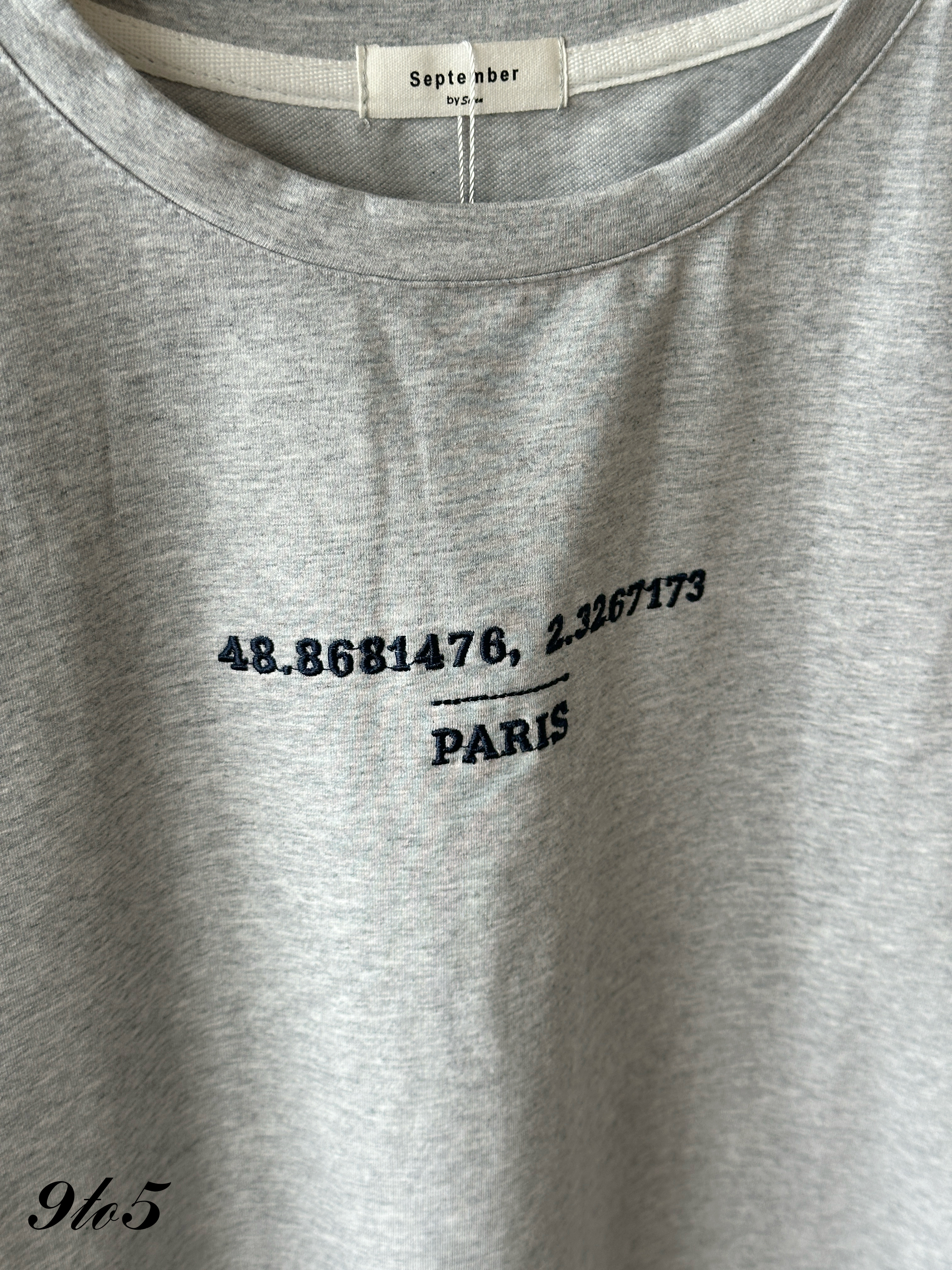 T4343 Embroidery Wording Tee - 4 Colors 
