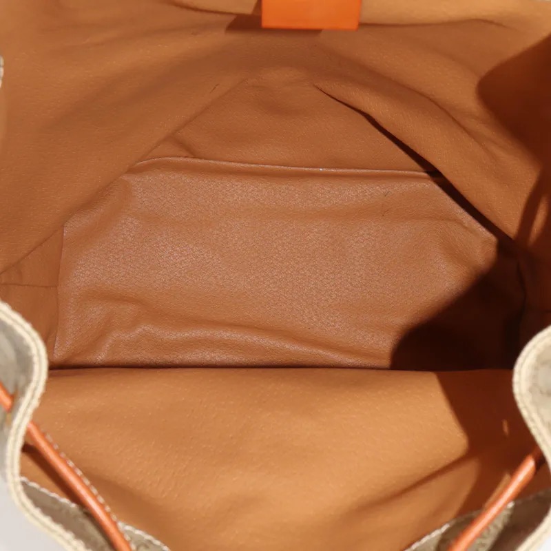 Celine Beige Macadam Front Pocket Backpack