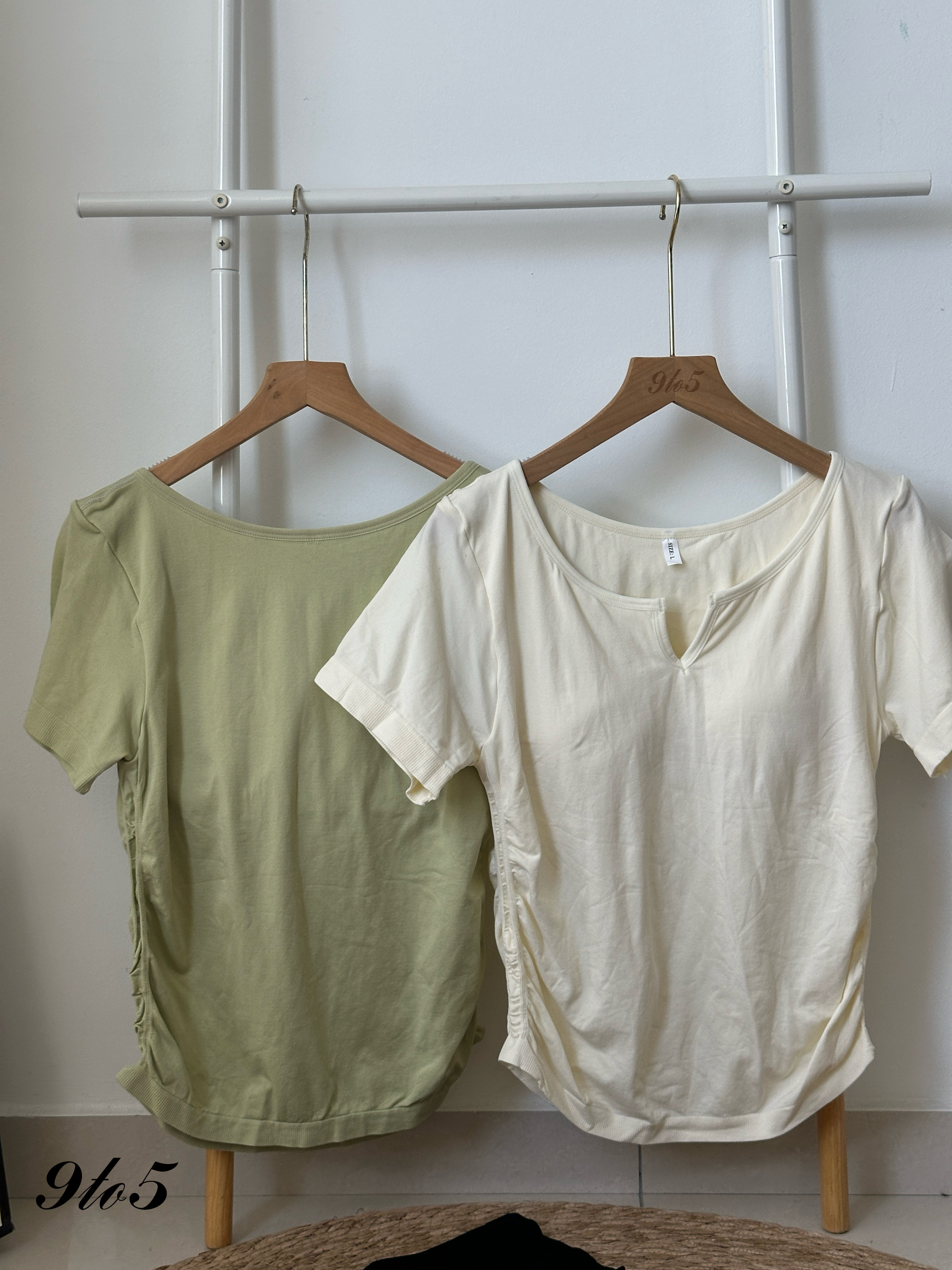 T4086 Short Sleeve Bra Top - 4 Colors 