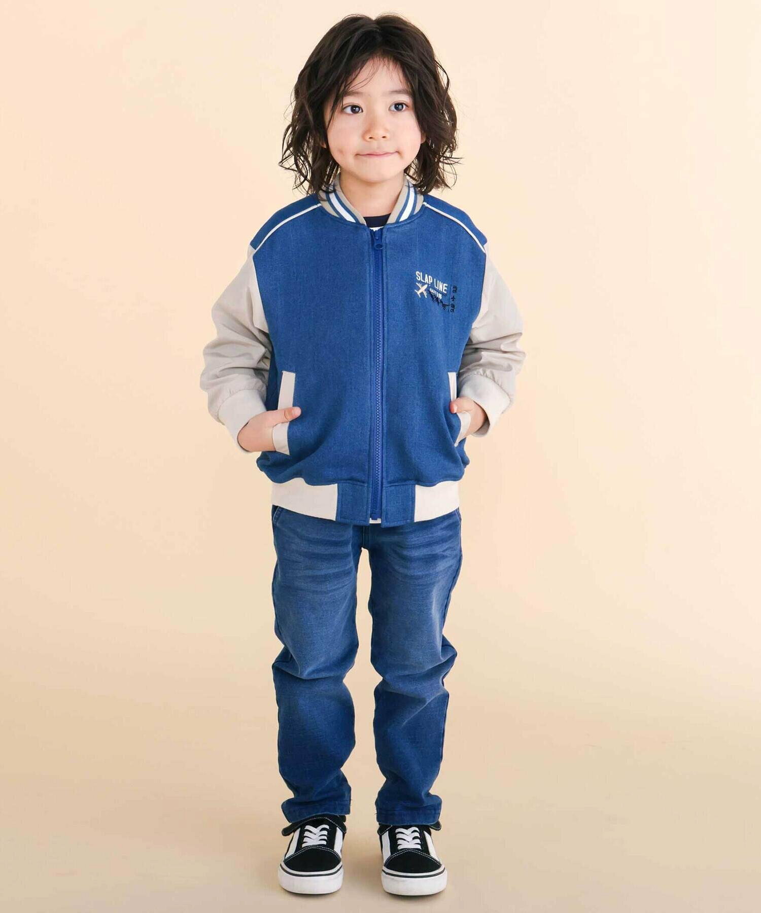 🆕【⭐訂購⭐】🇯🇵日本直送🌀恐龍🦖飛機✈️刺繡 牛仔針織 #棒球外套［2款選］🌀[ELBA-0162][260310]